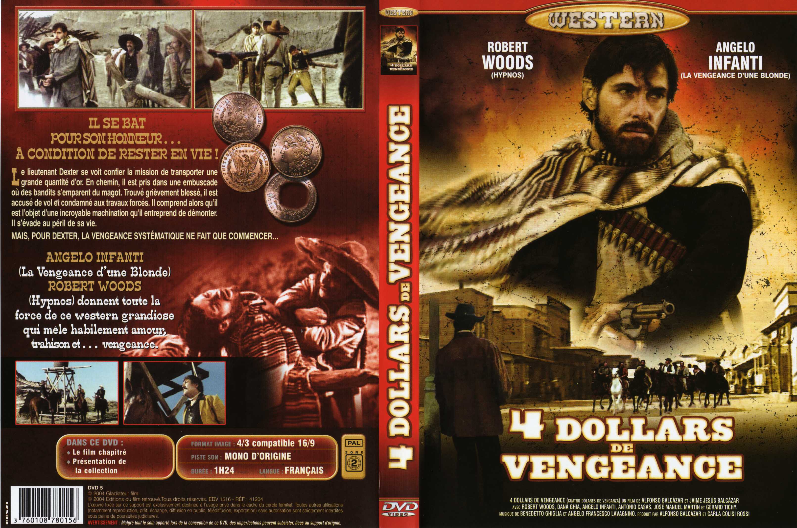 Jaquette DVD 4 dollars de vengeance