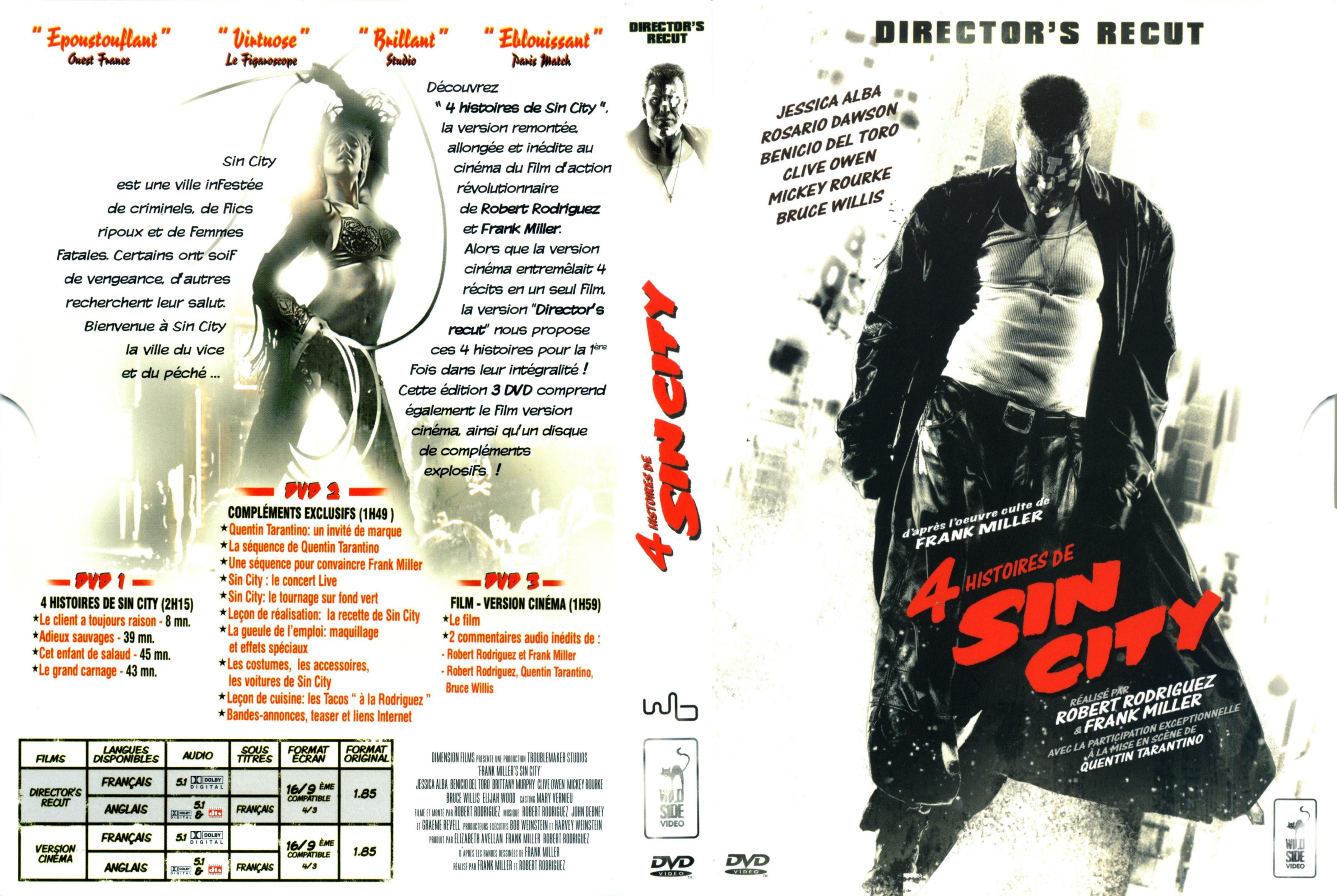Jaquette DVD 4 histoires de Sin City