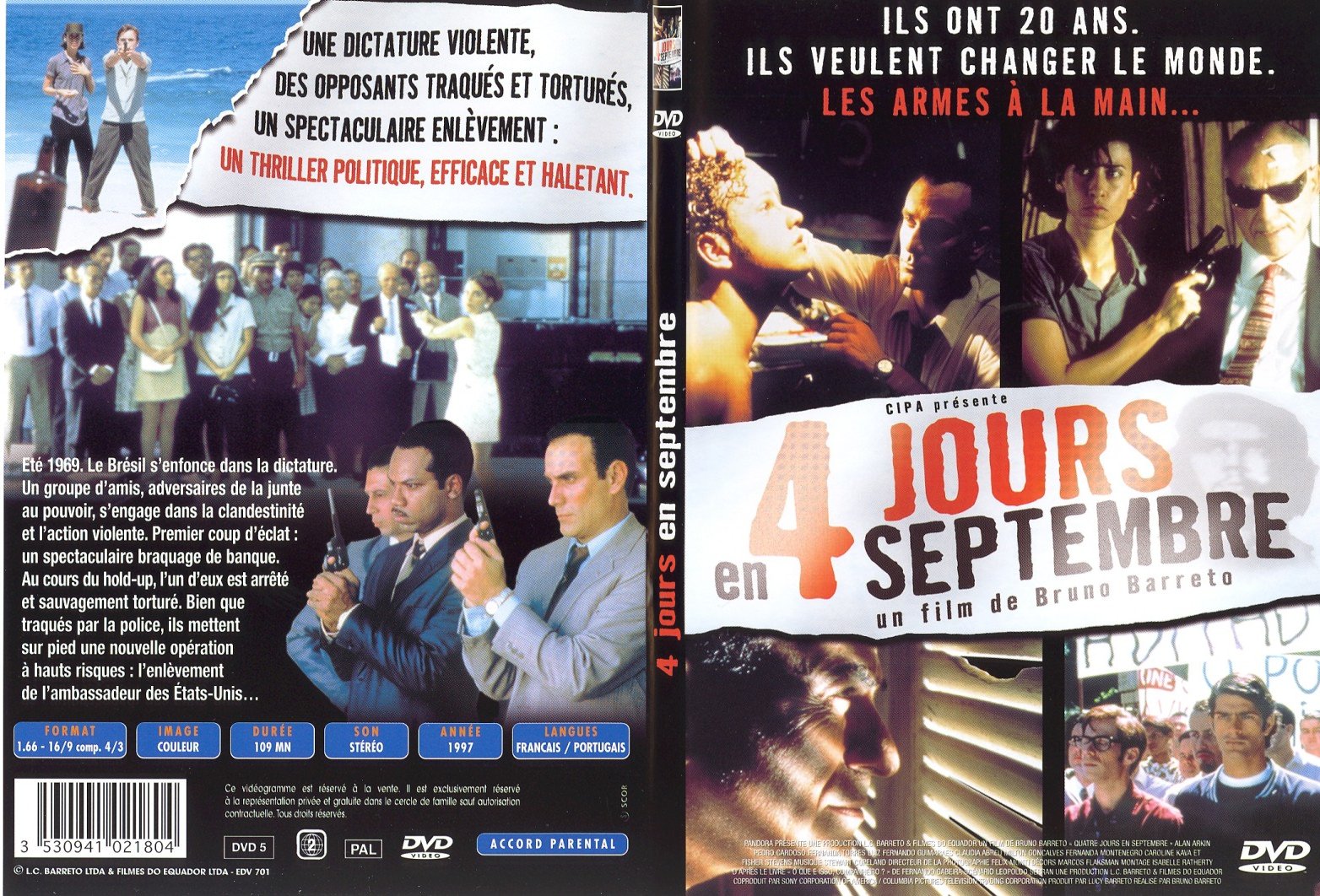 Jaquette DVD 4 jours en septembre - SLIM