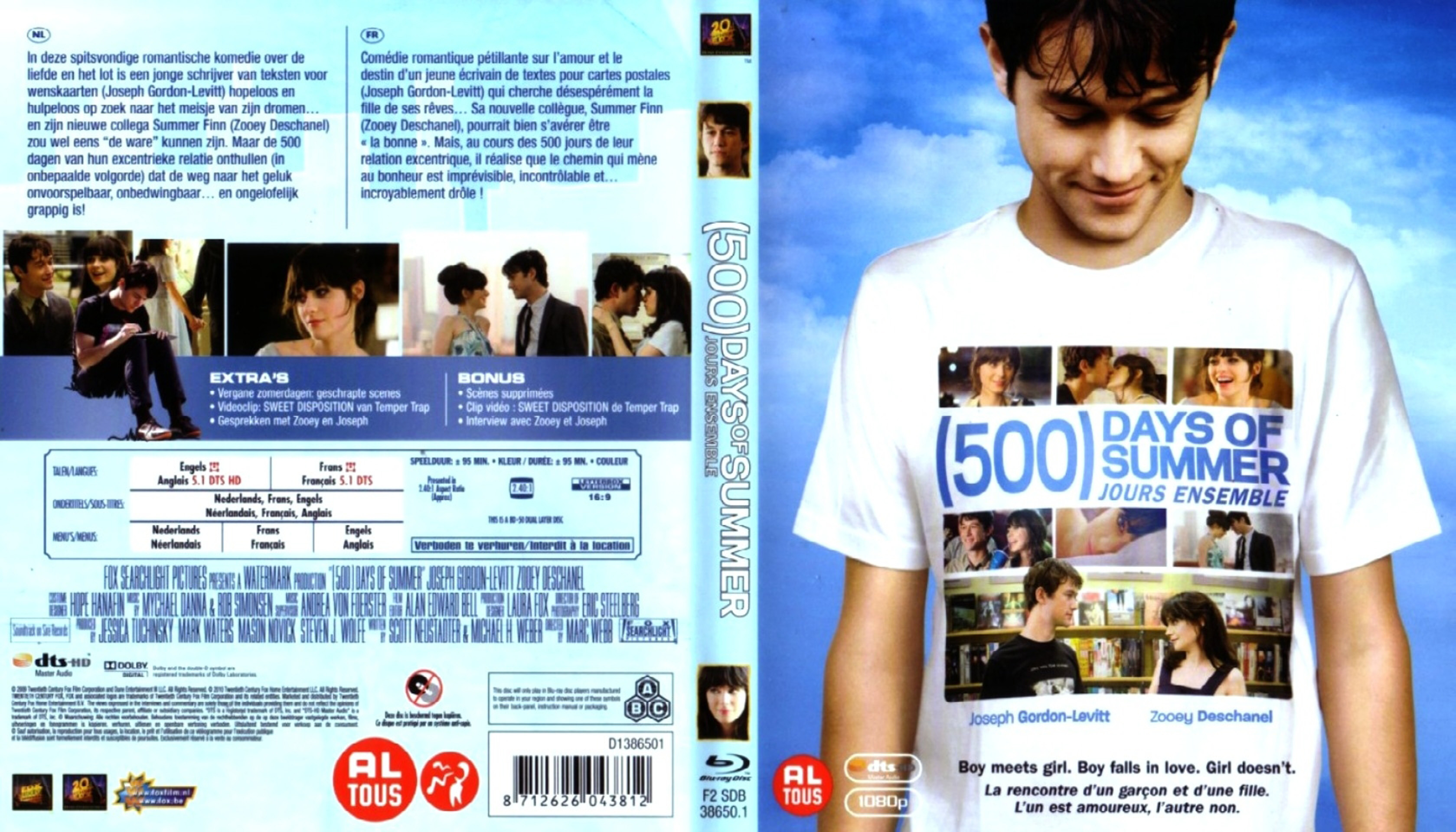 Jaquette DVD 500 jours ensembles (BLU-RAY)