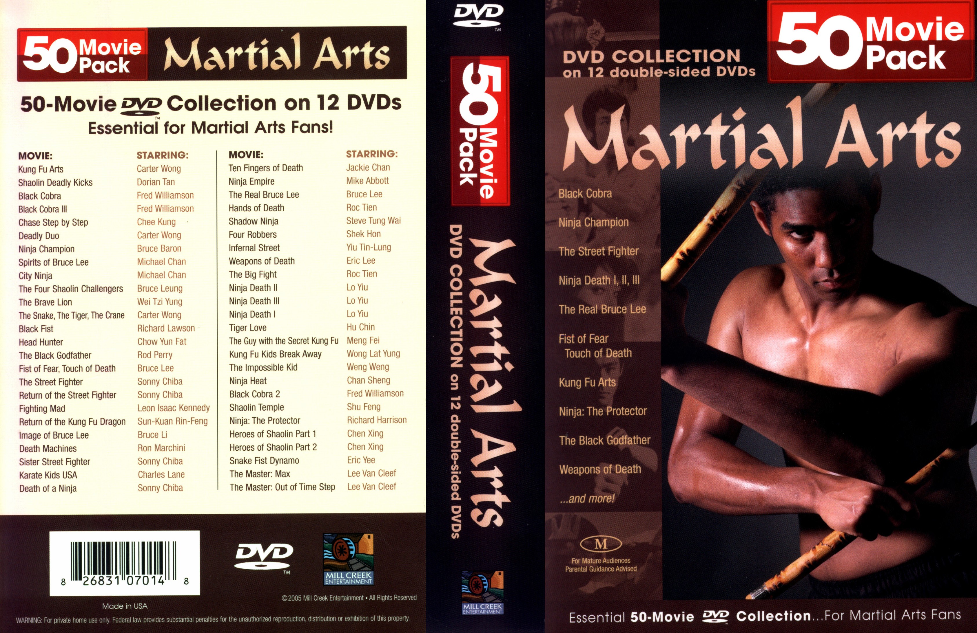 Jaquette DVD 50 Movie Pack Martial Arts Classics