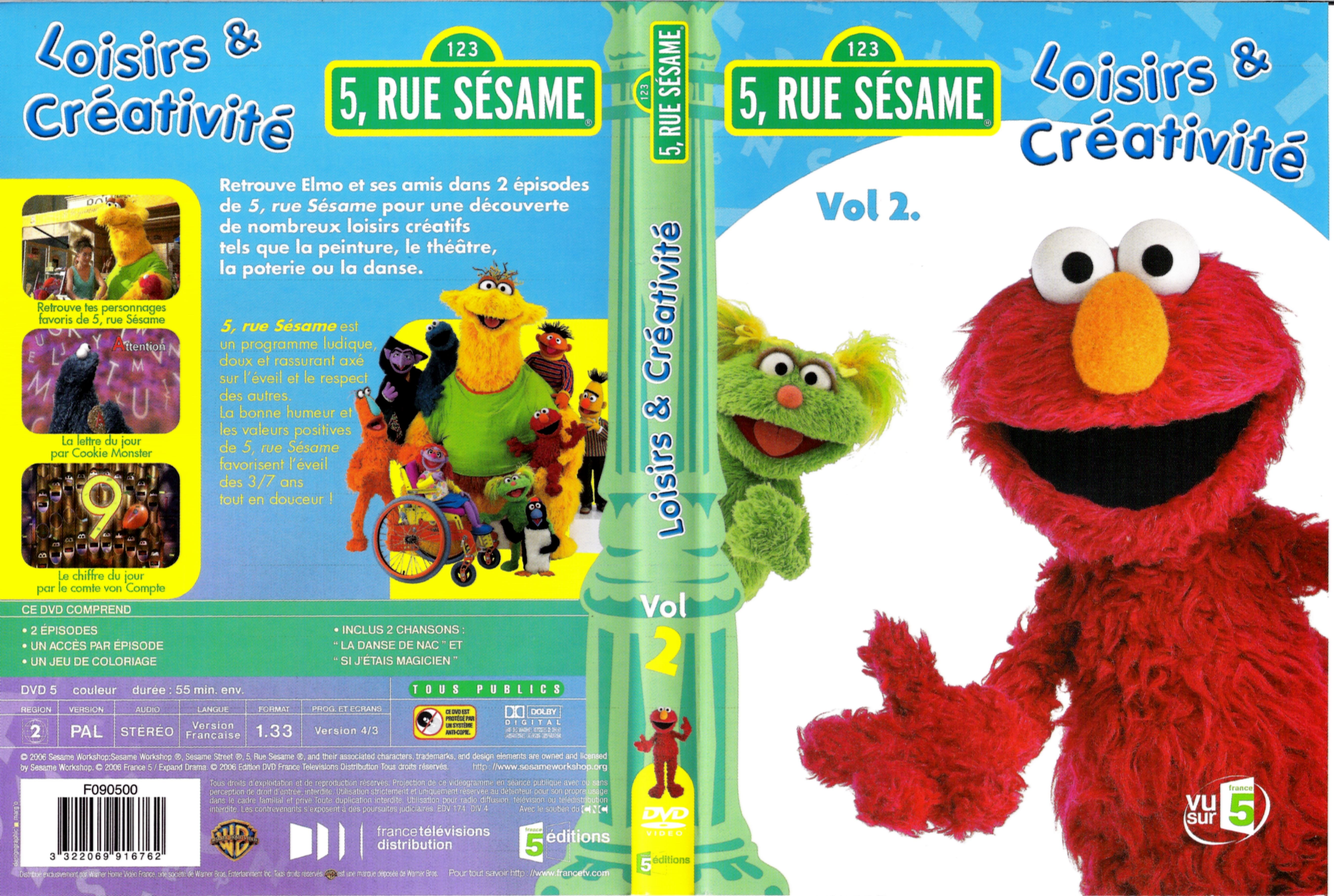 Jaquette DVD 5 rue Sesame vol 02