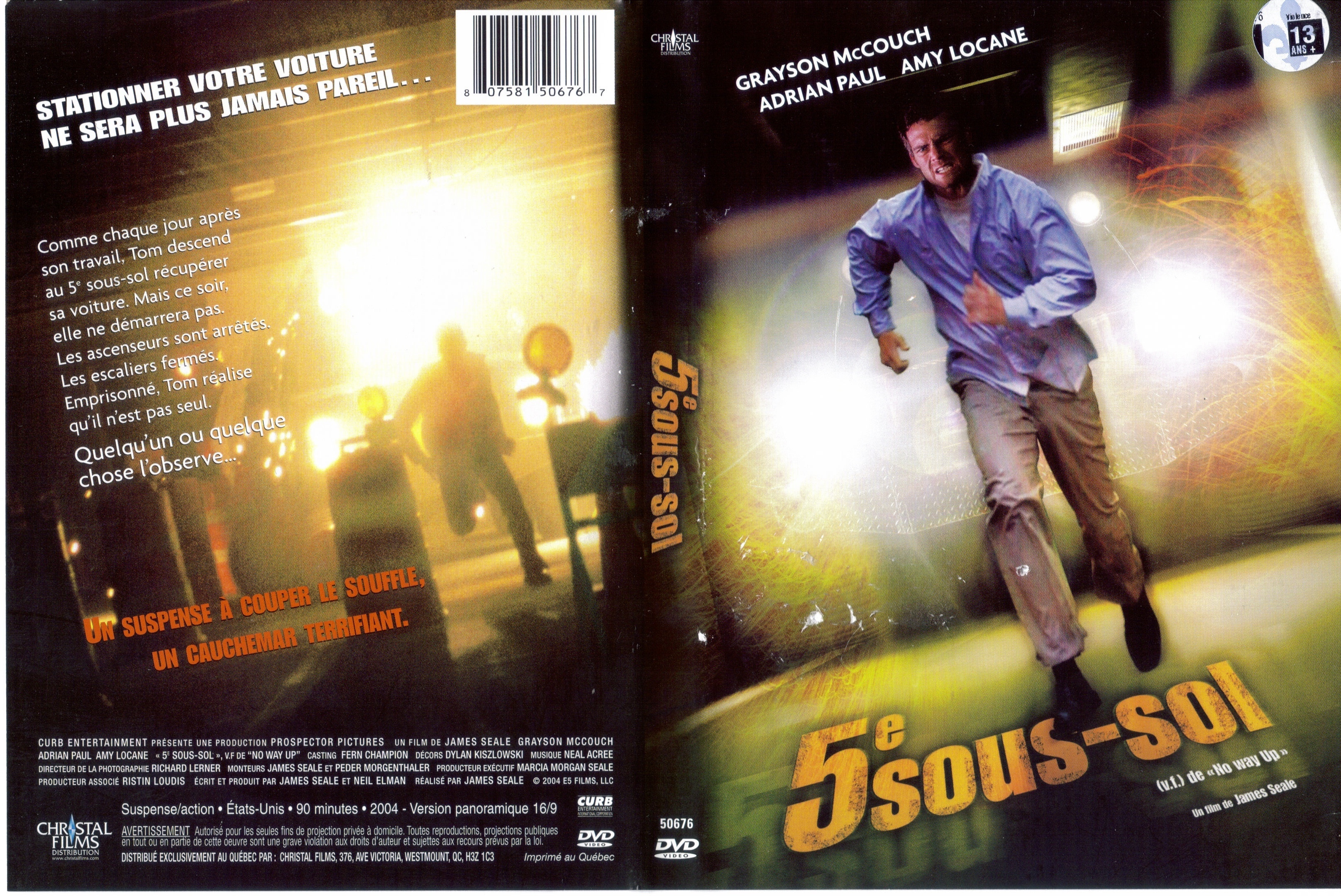 Jaquette DVD 5e sous-sol (Canadienne)