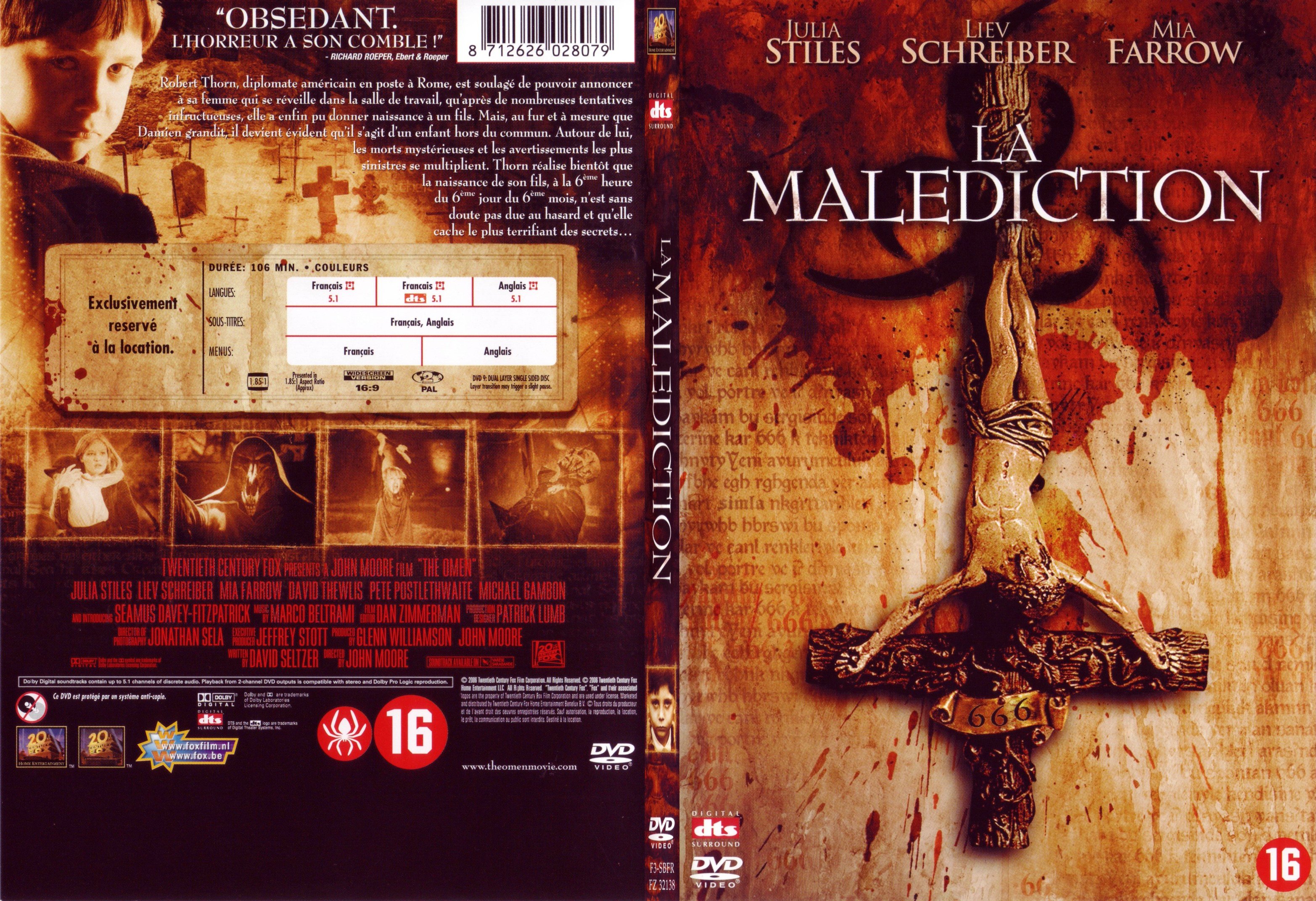 Jaquette DVD 666 La malediction - SLIM