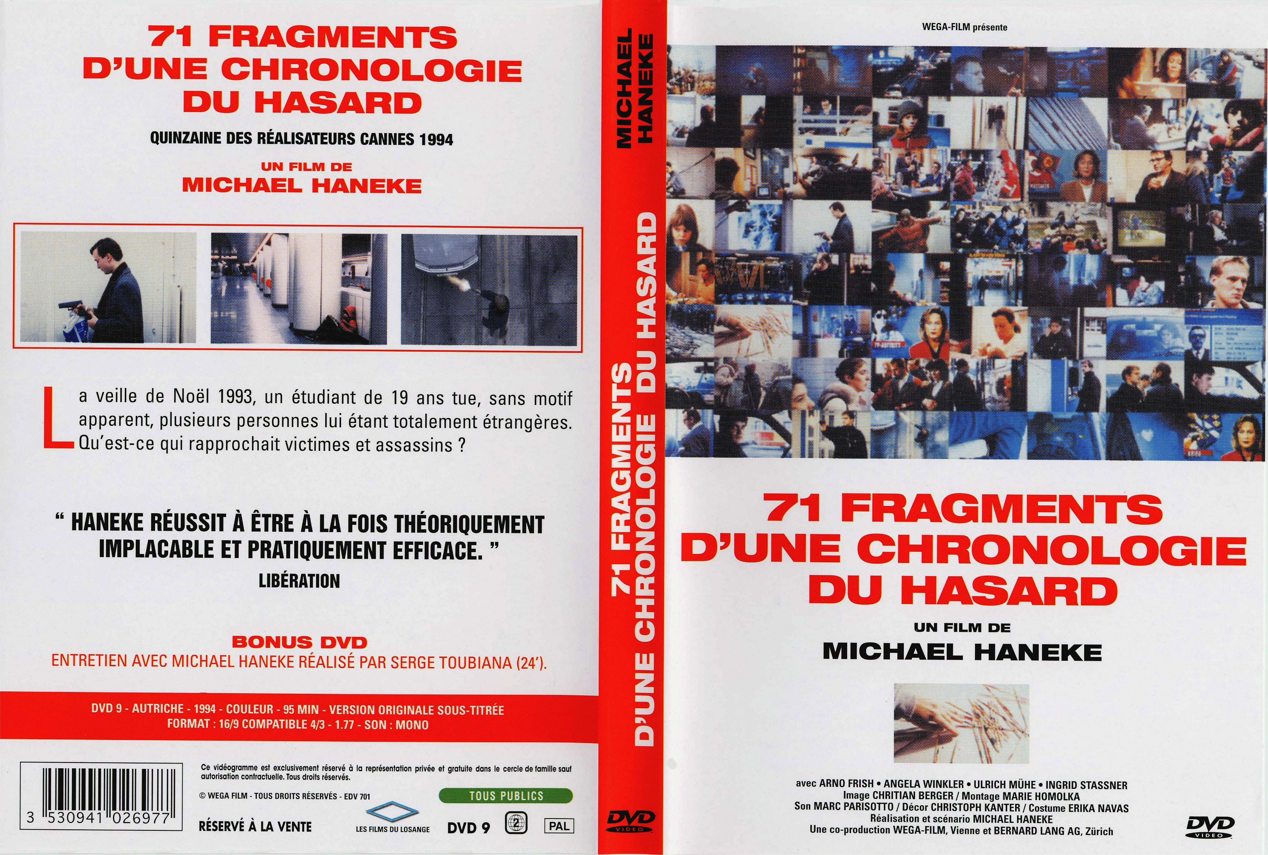 Jaquette DVD 71 fragments d