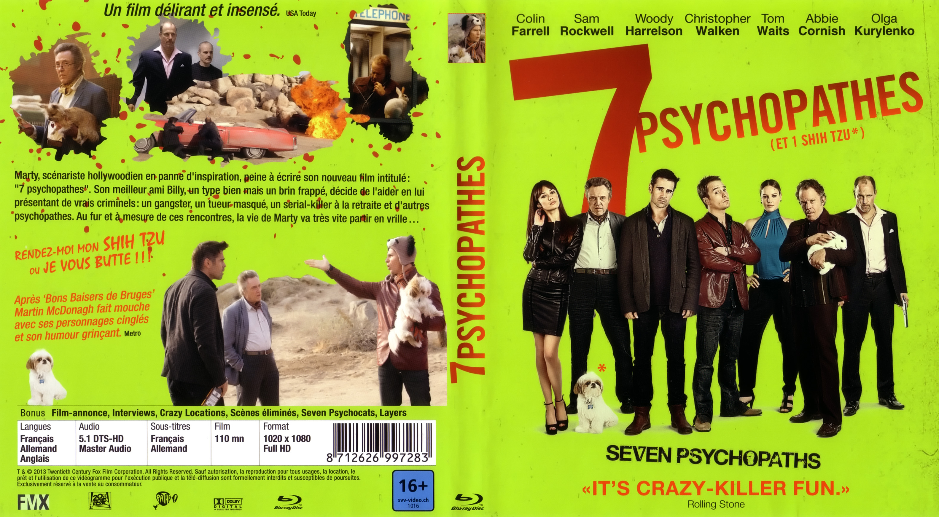 Jaquette DVD 7 Psychopathes (BLU-RAY) v2