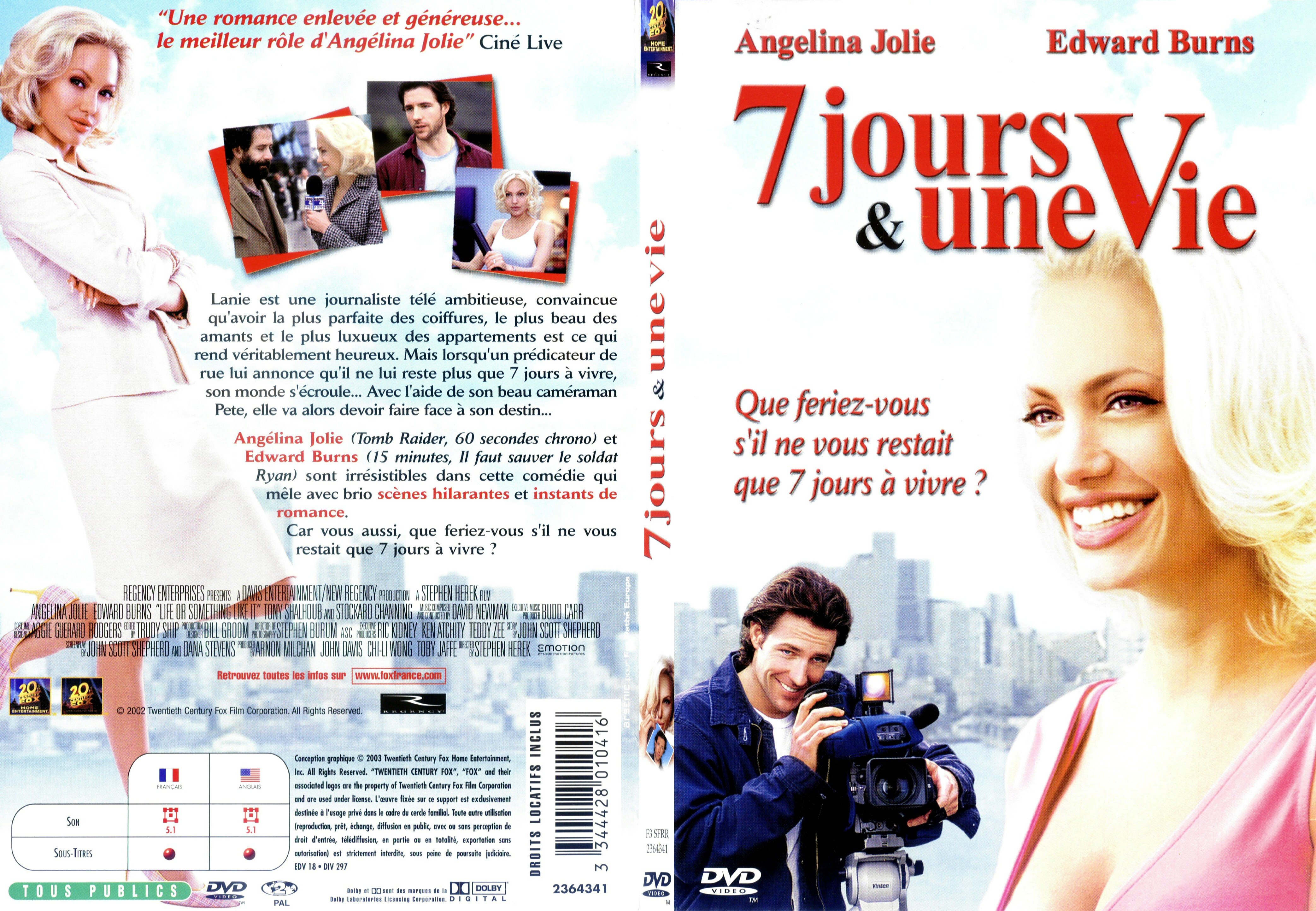 Jaquette DVD 7 jours et une vie - SLIM