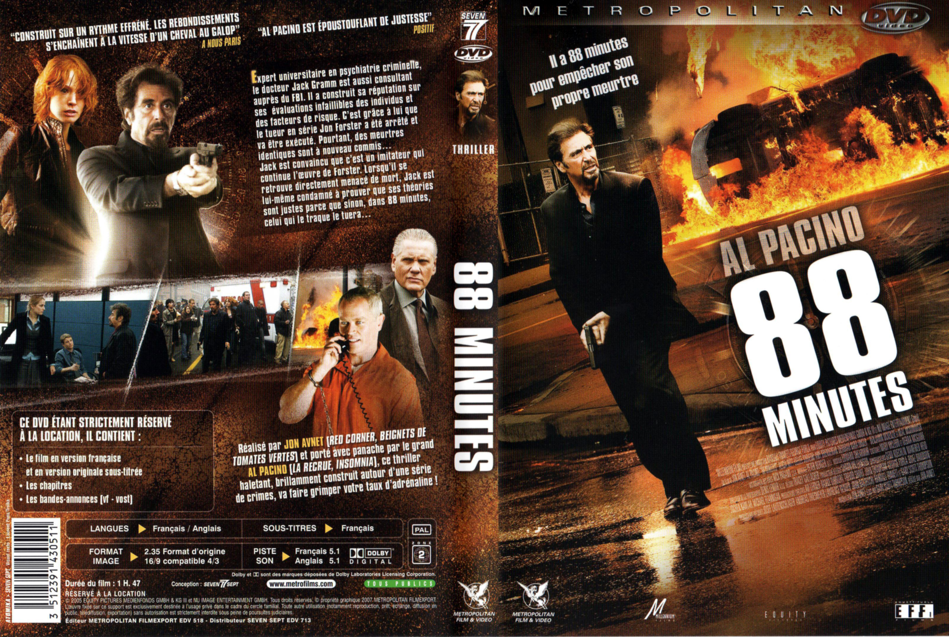 Jaquette DVD 88 minutes