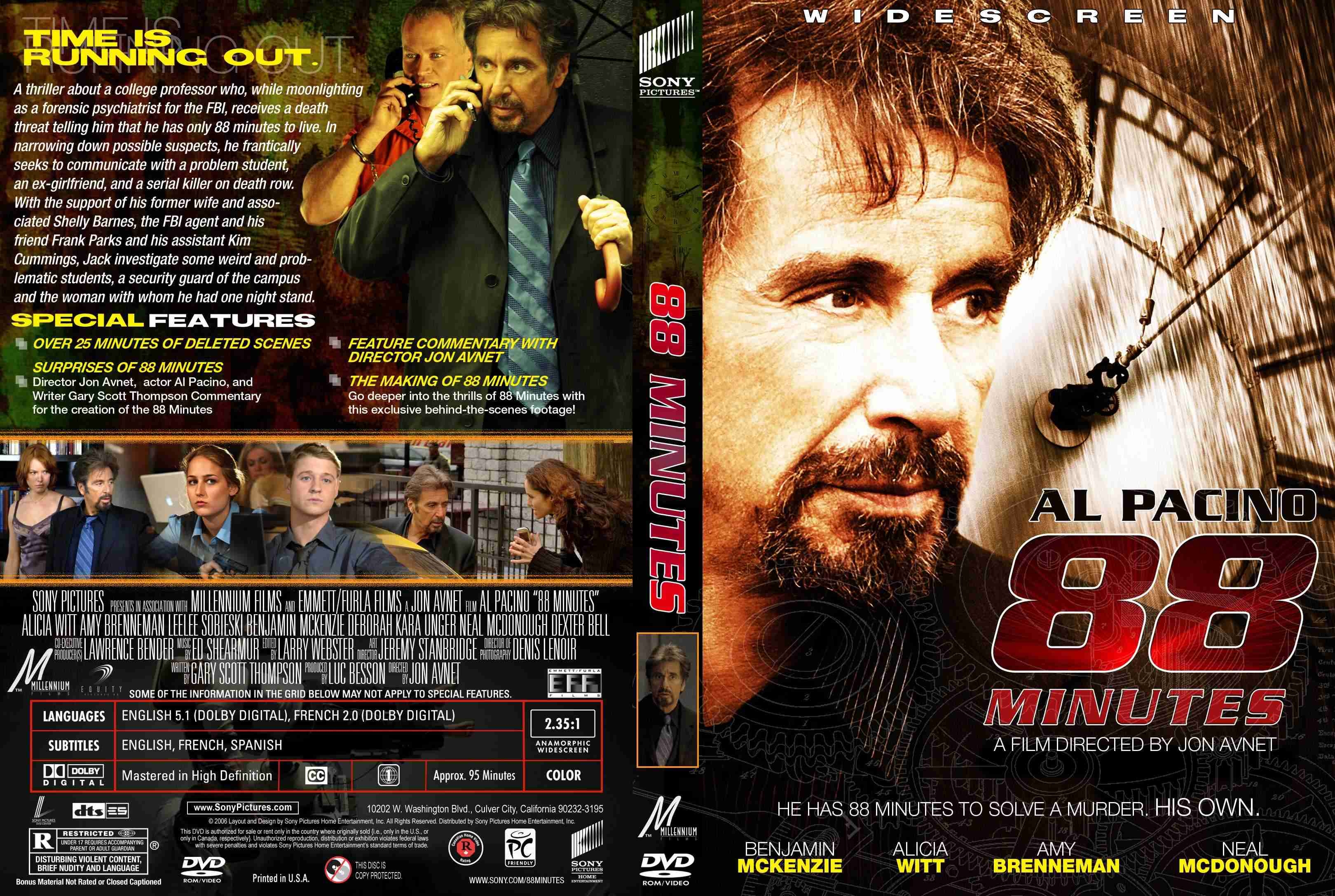 Jaquette DVD 88 minutes Zone 1