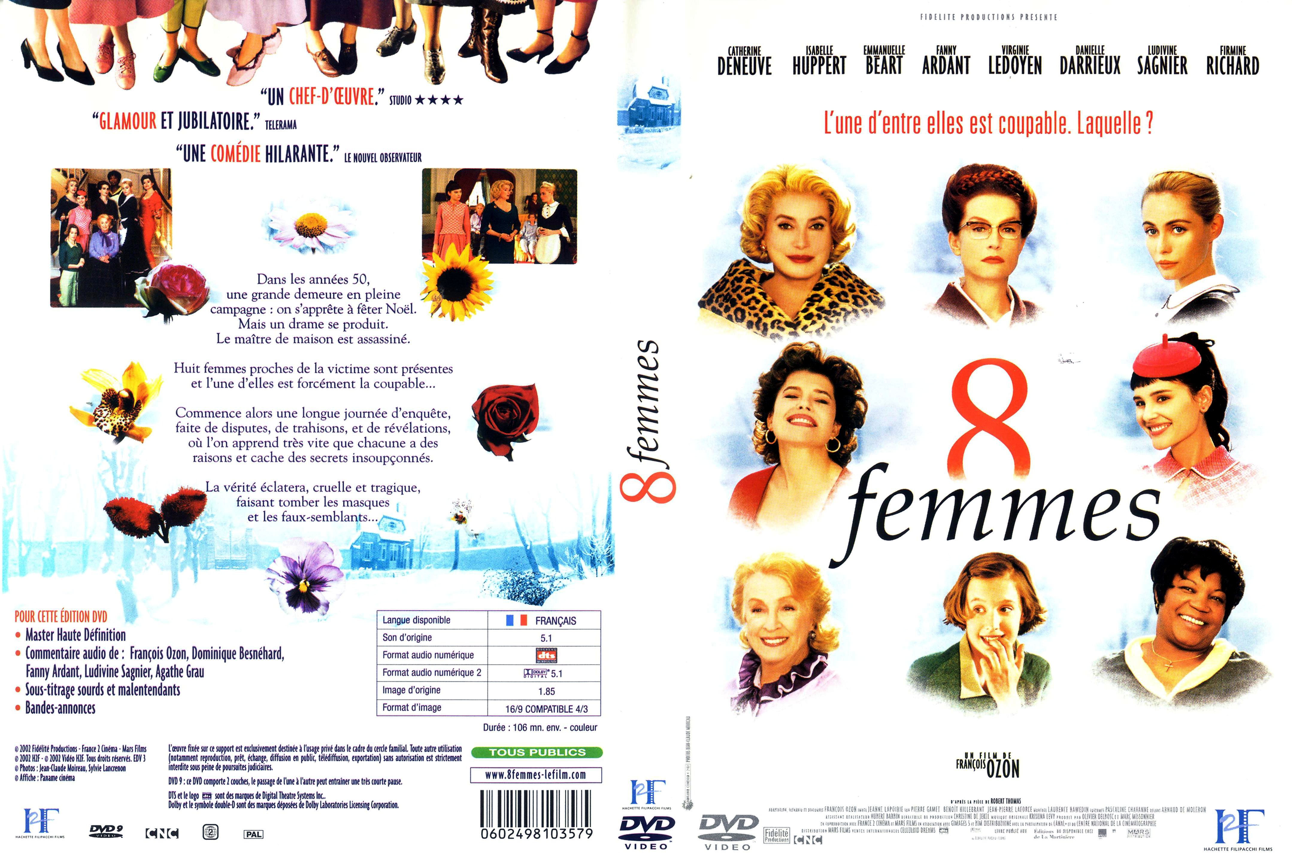 Jaquette DVD 8 femmes v2