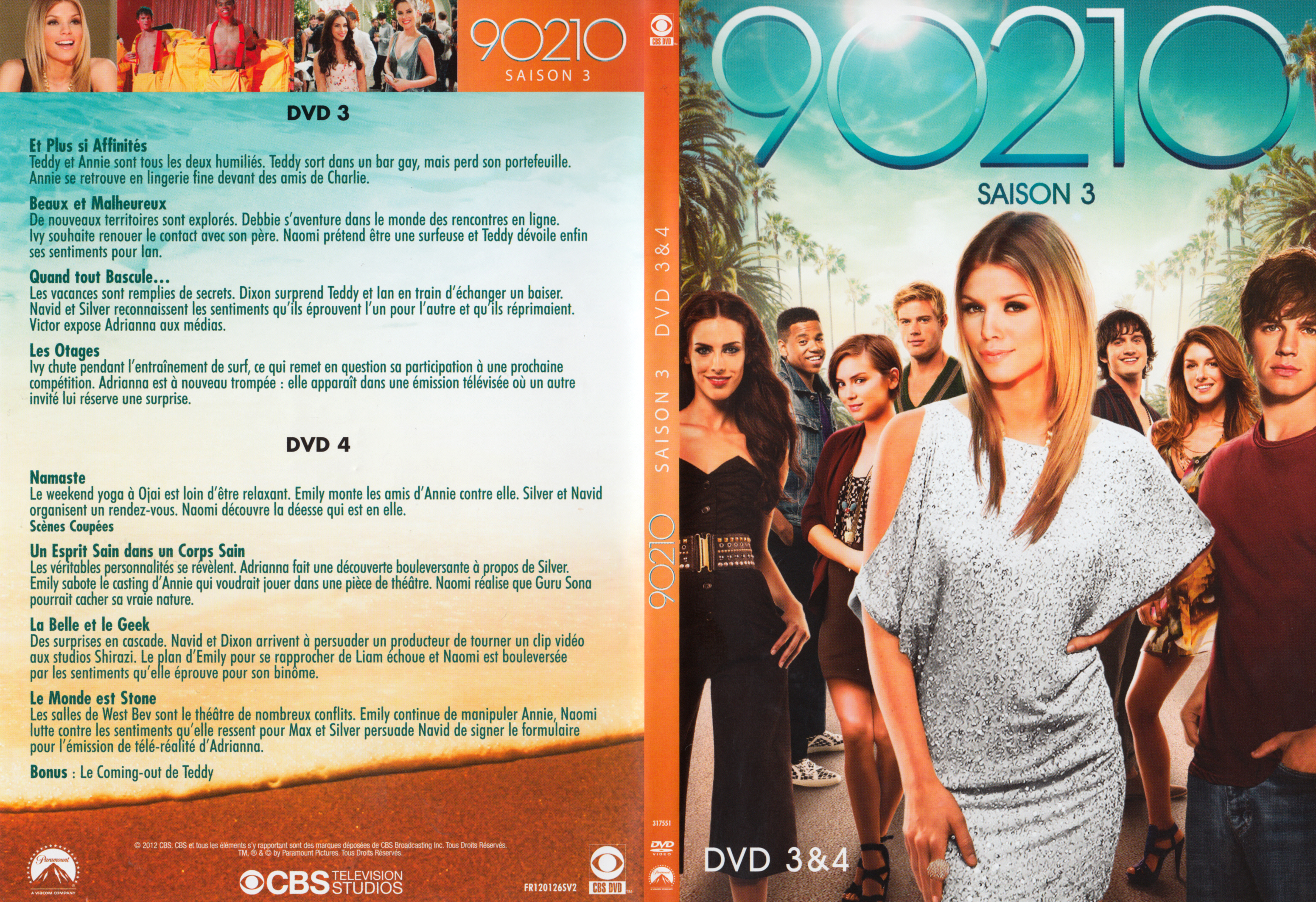 Jaquette DVD 90210 Saison 3 DVD 2