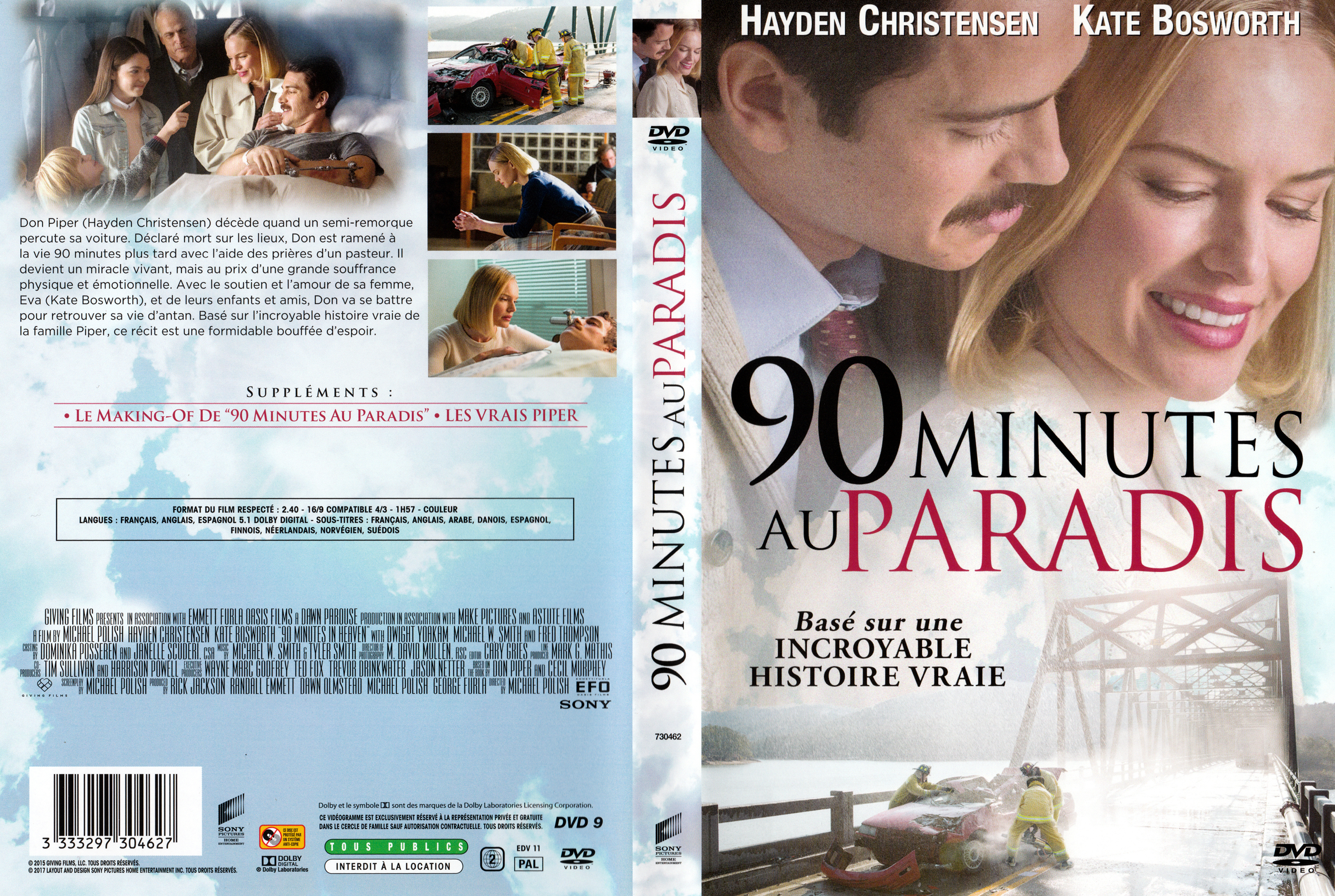 Jaquette DVD 90 minutes au paradis