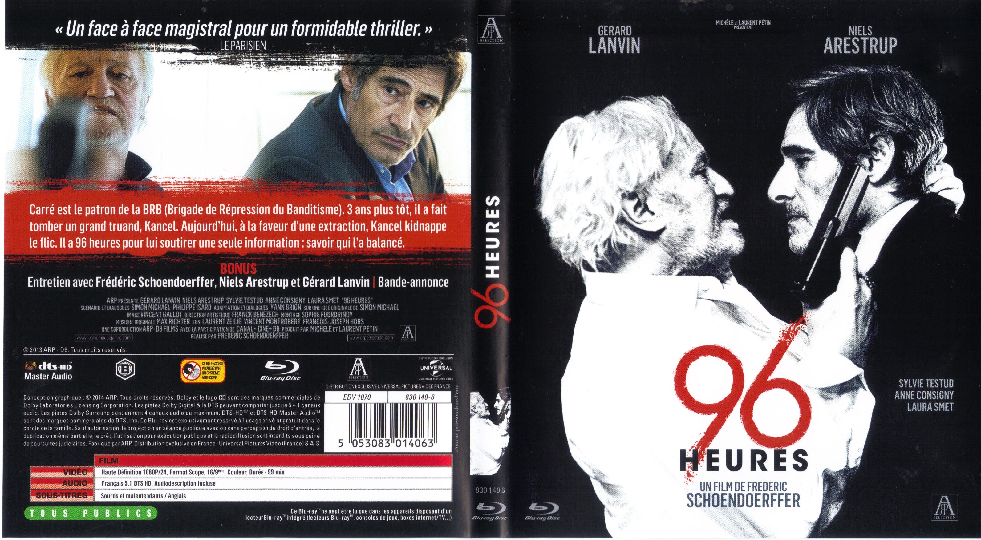 Jaquette DVD 96 Heures (BLU-RAY)