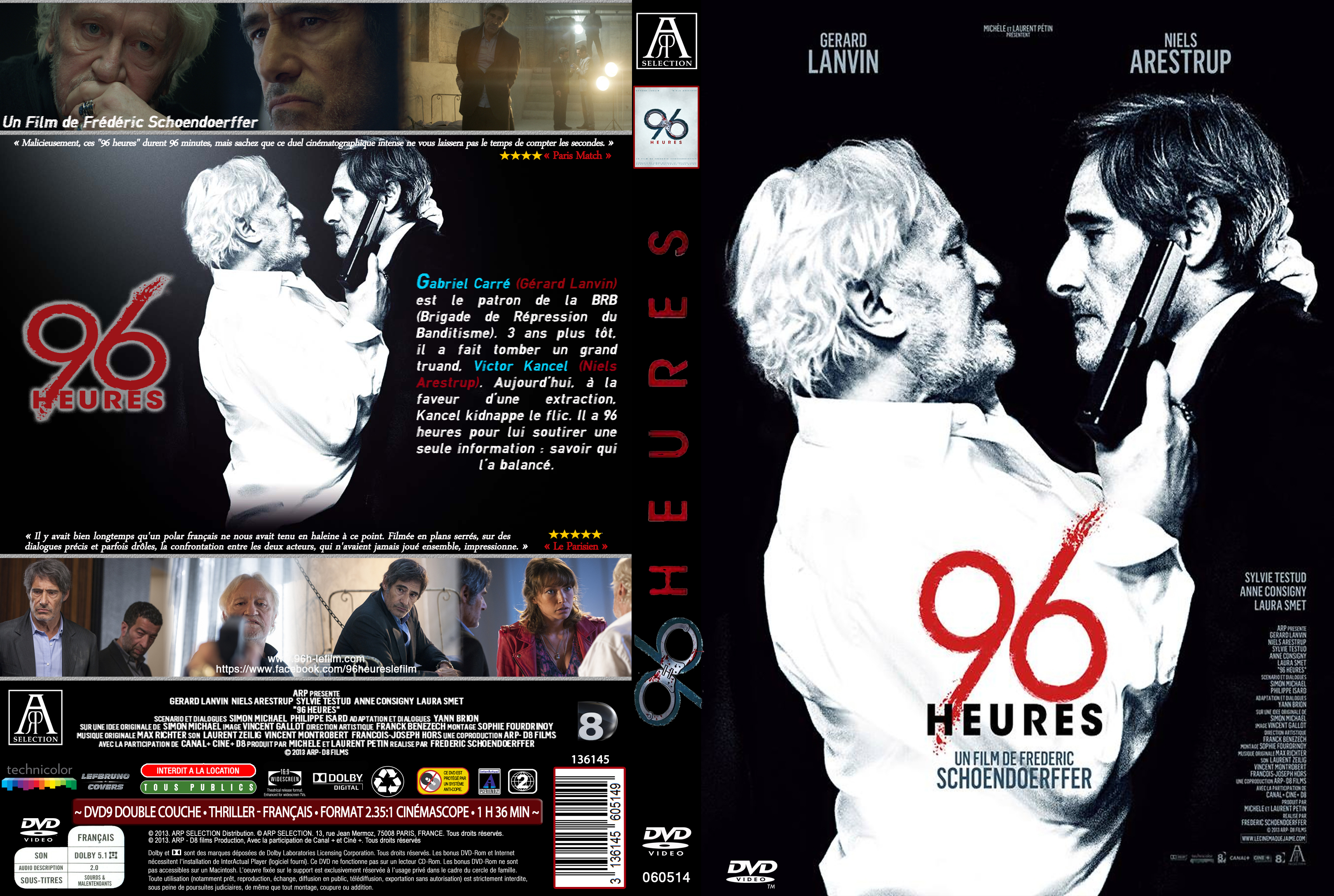 Jaquette DVD 96 Heures custom