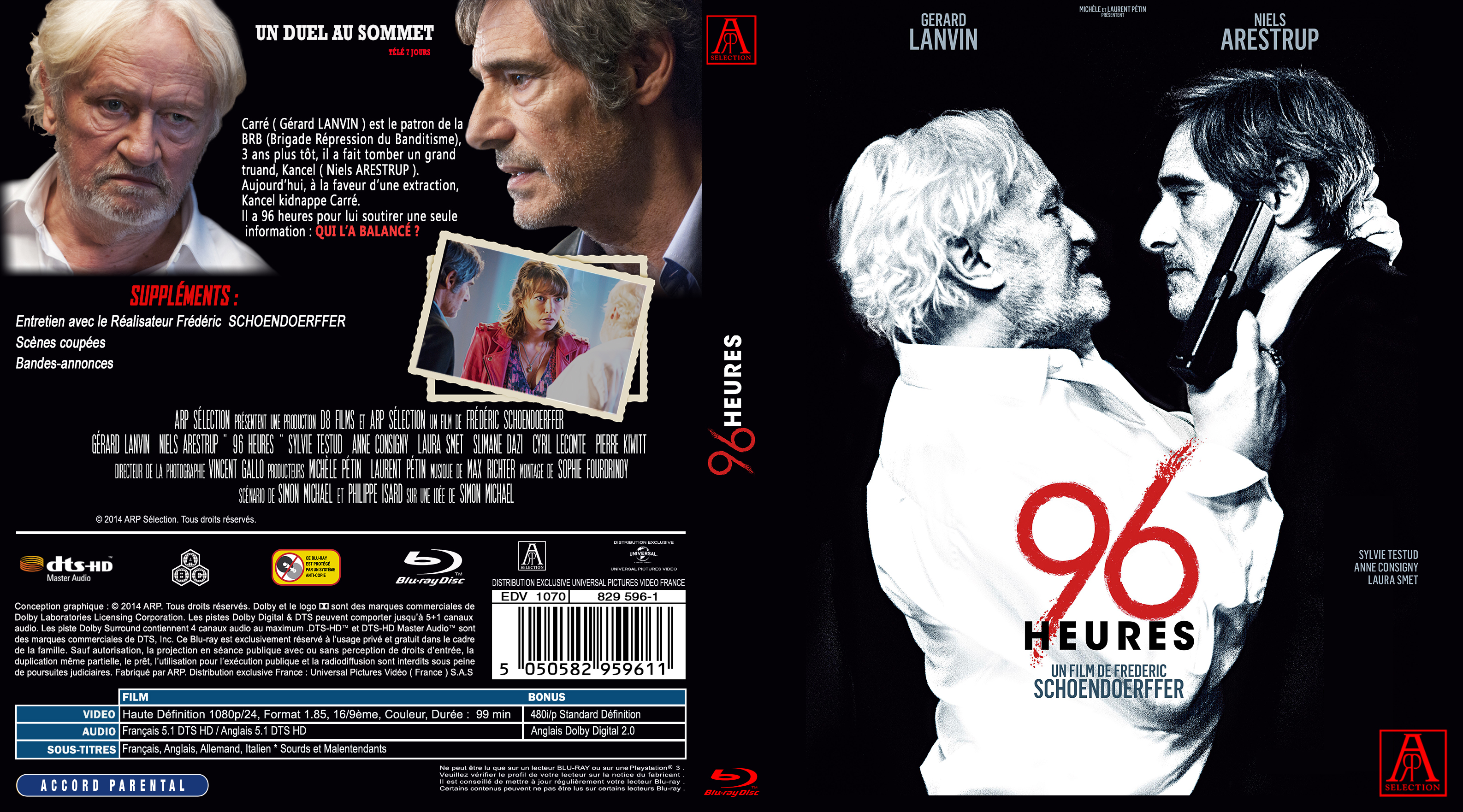 Jaquette DVD 96 Heures custom (BLU-RAY)