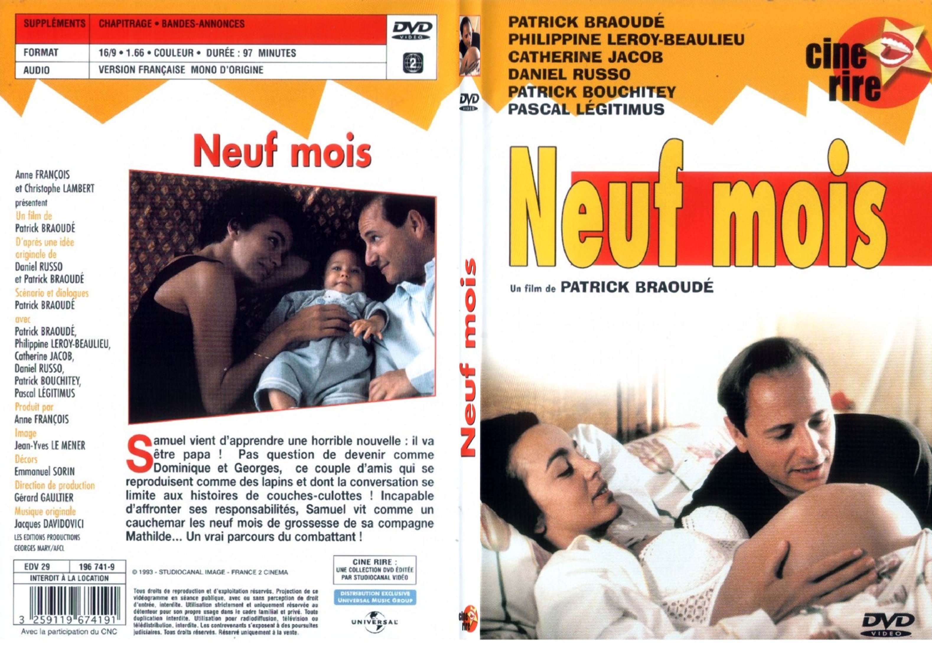Jaquette DVD 9 mois - SLIM