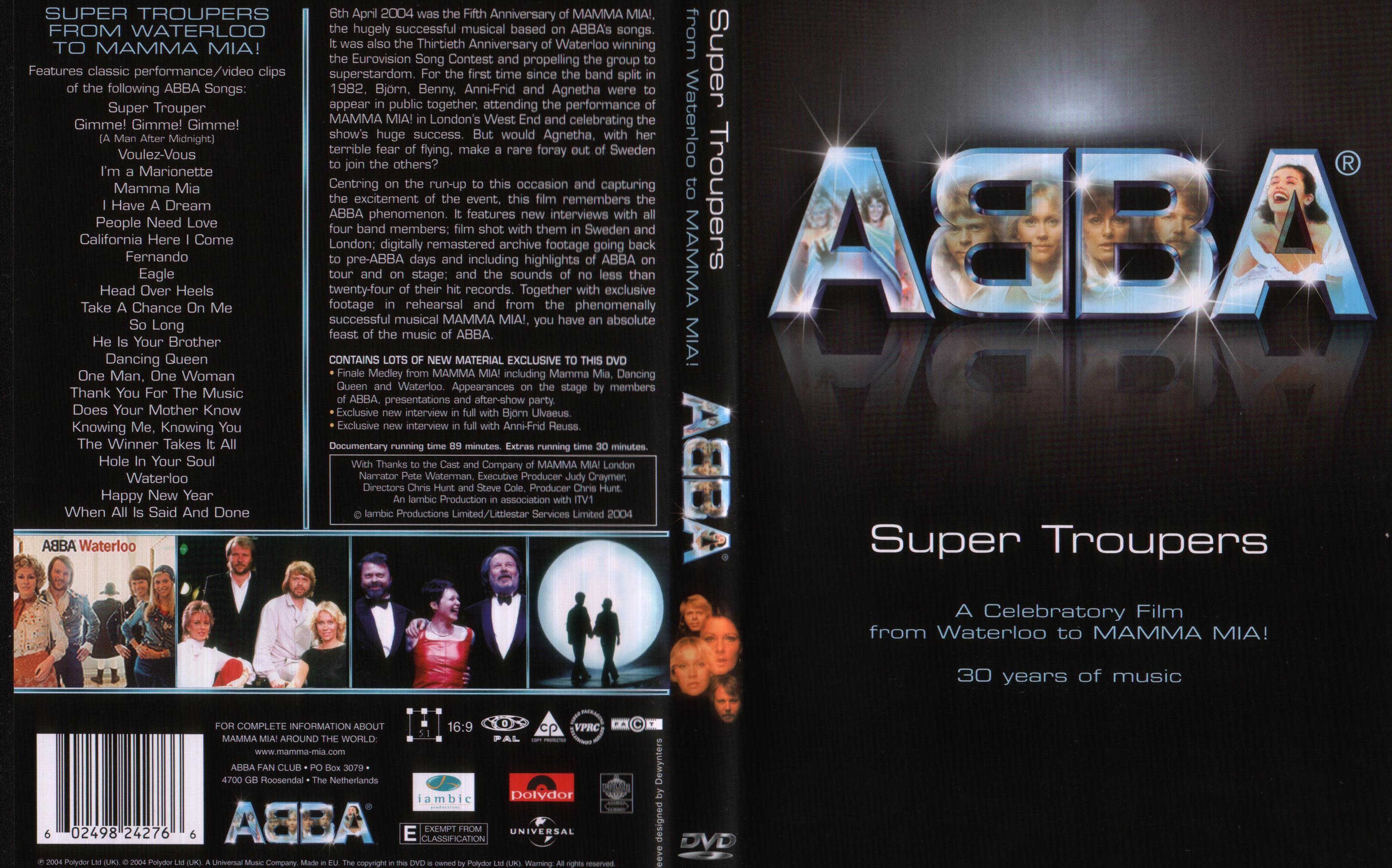 Jaquette DVD ABBA super troupers