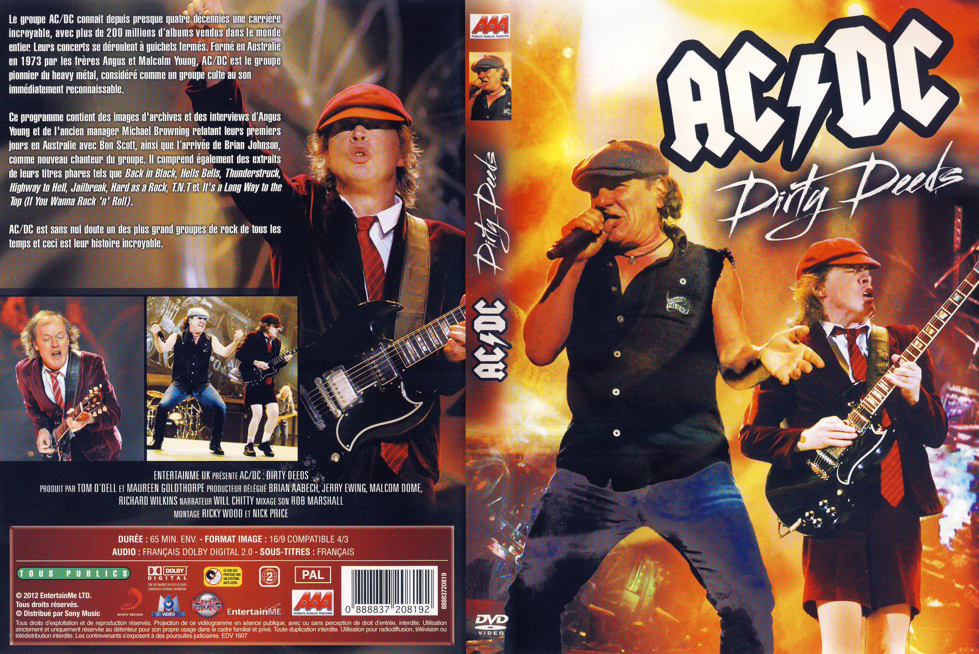 Jaquette DVD ACDC Dirty Deeds
