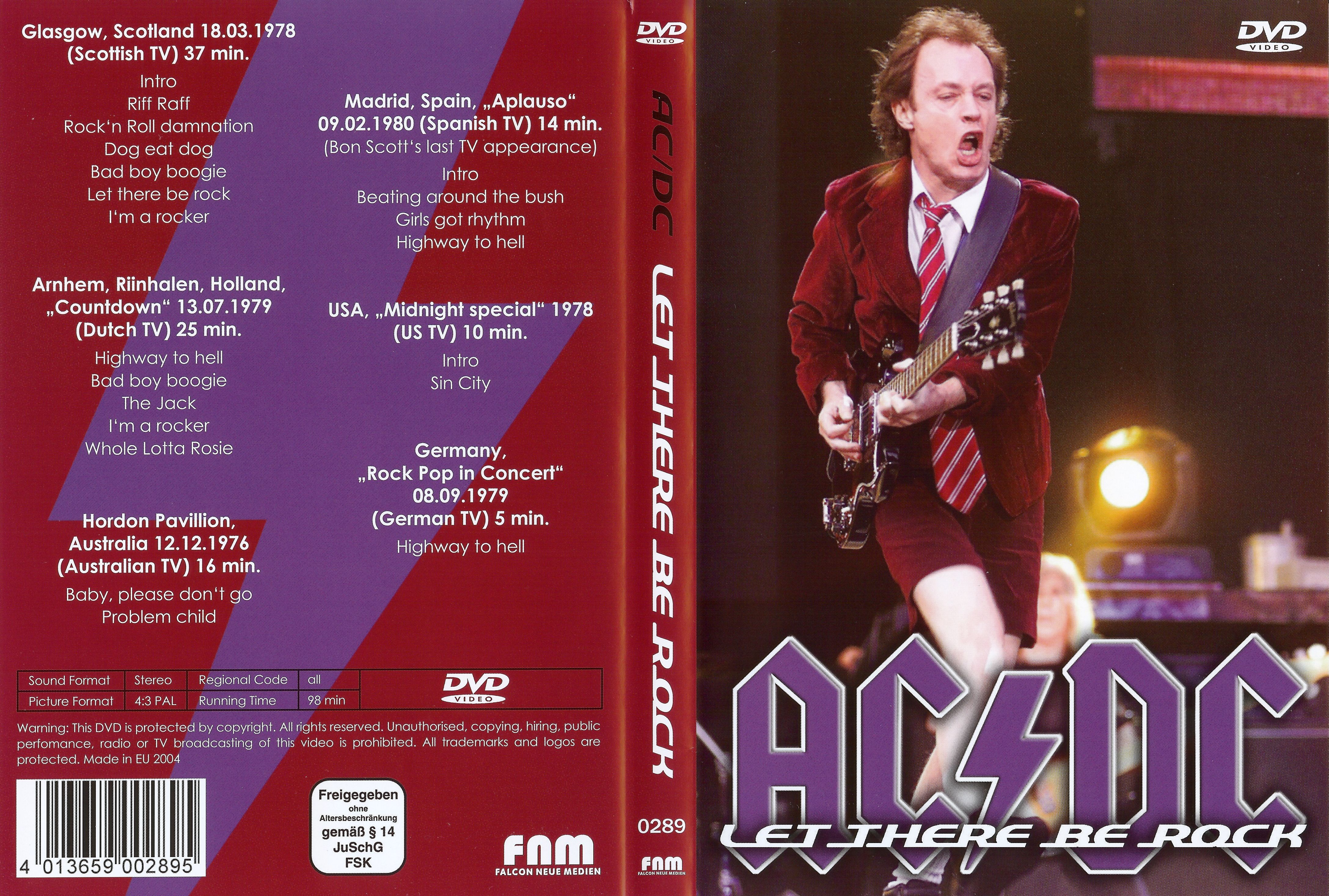 Jaquette DVD ACDC Let there be rock