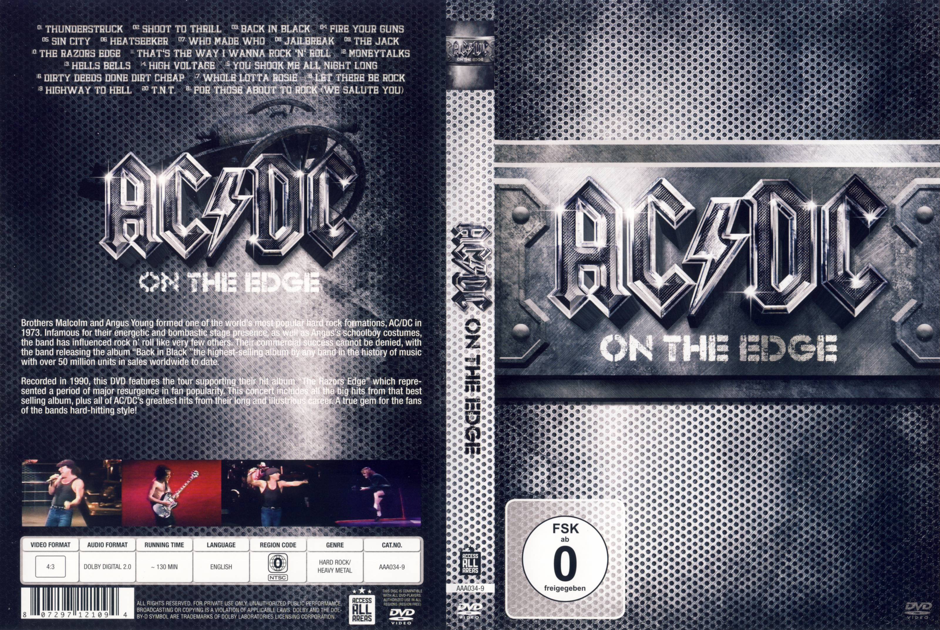 Jaquette DVD ACDC On The Edge