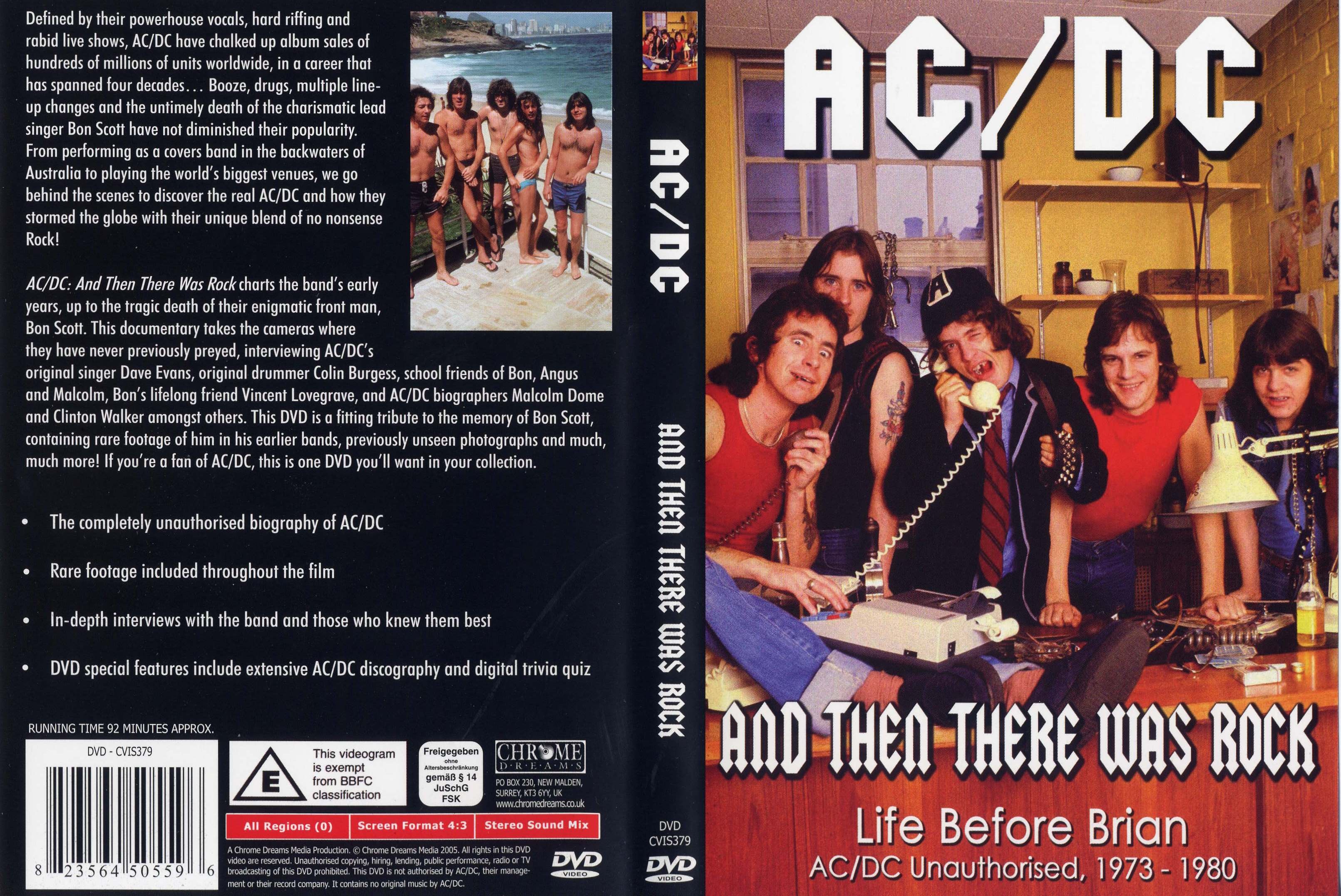 Jaquette DVD ACDC and there was rock