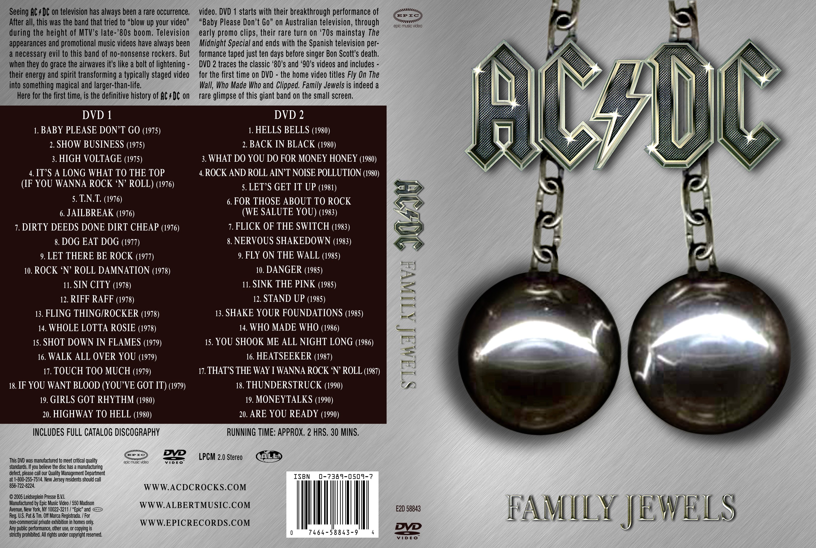 Jaquette DVD ACDC family jewels