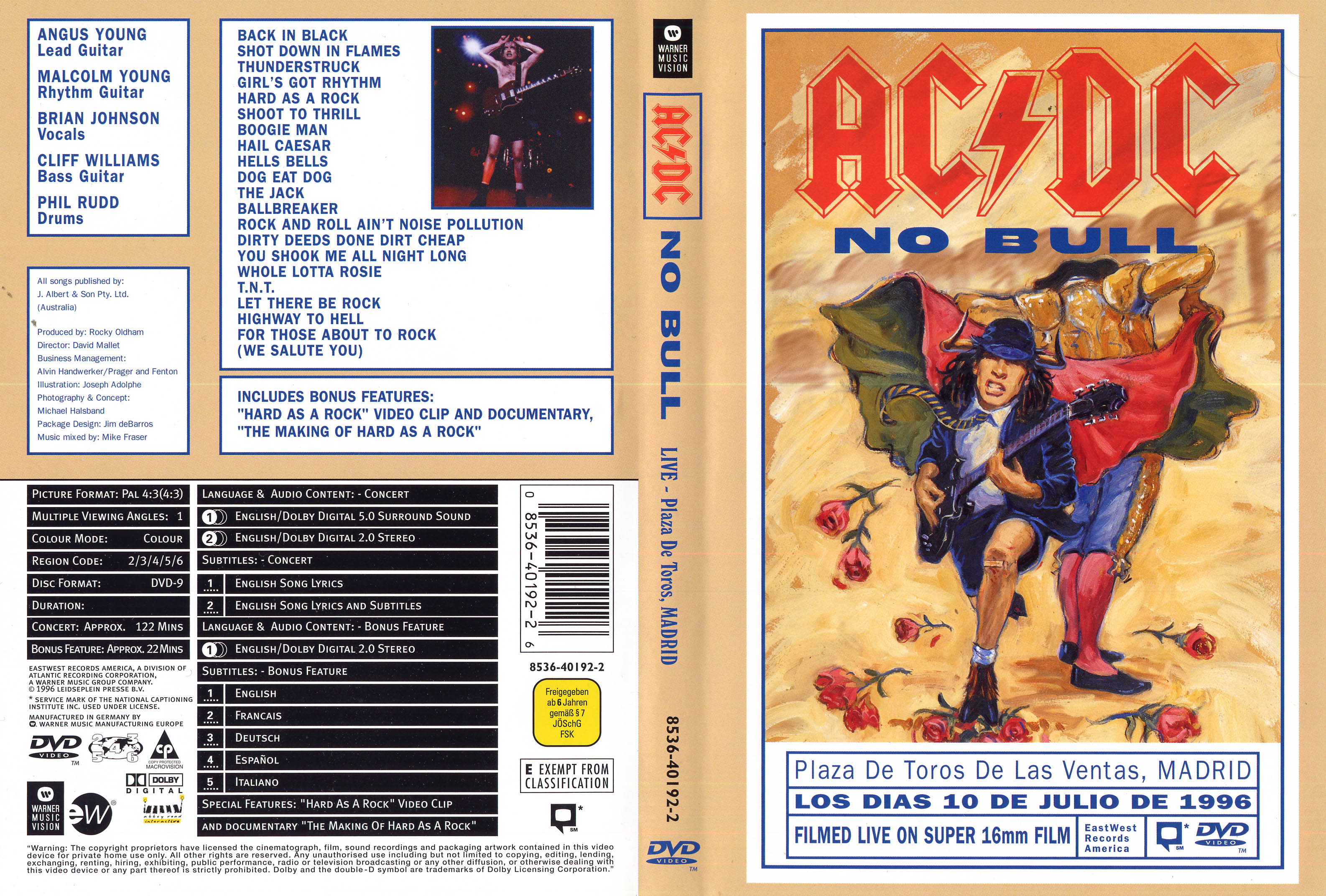 Jaquette DVD ACDC no bull