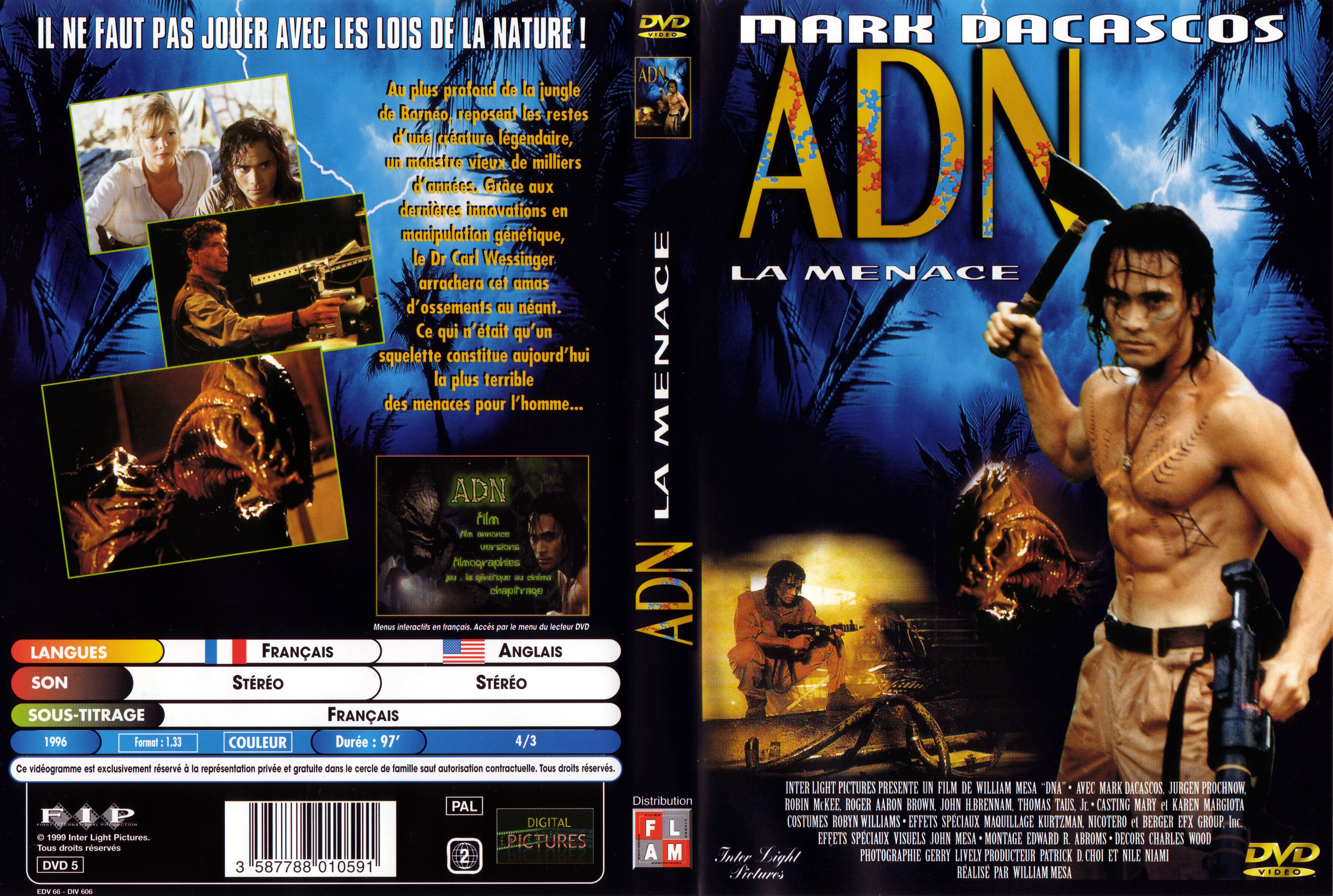 Jaquette DVD ADN la menace