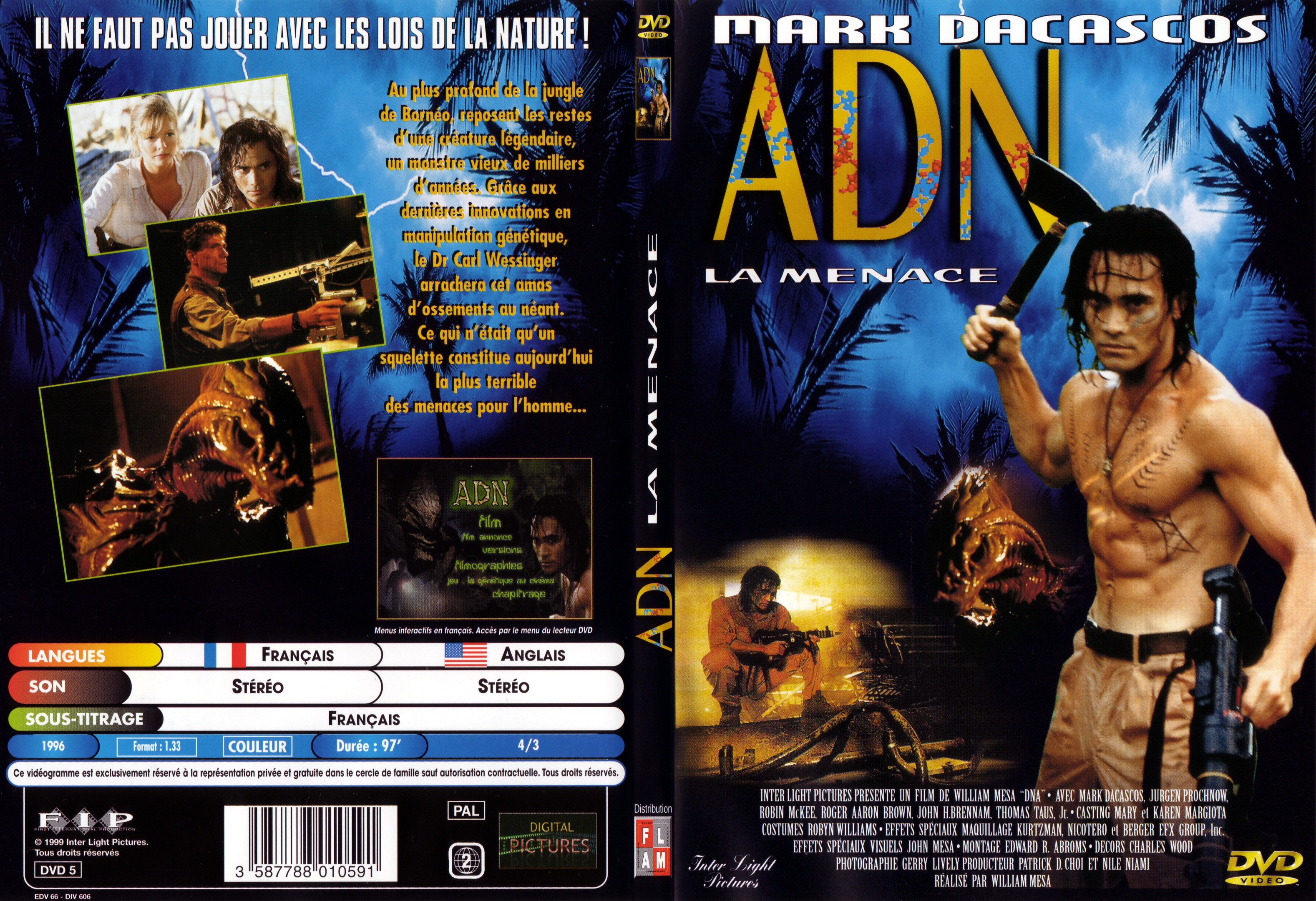 Jaquette DVD ADN la menace - SLIM