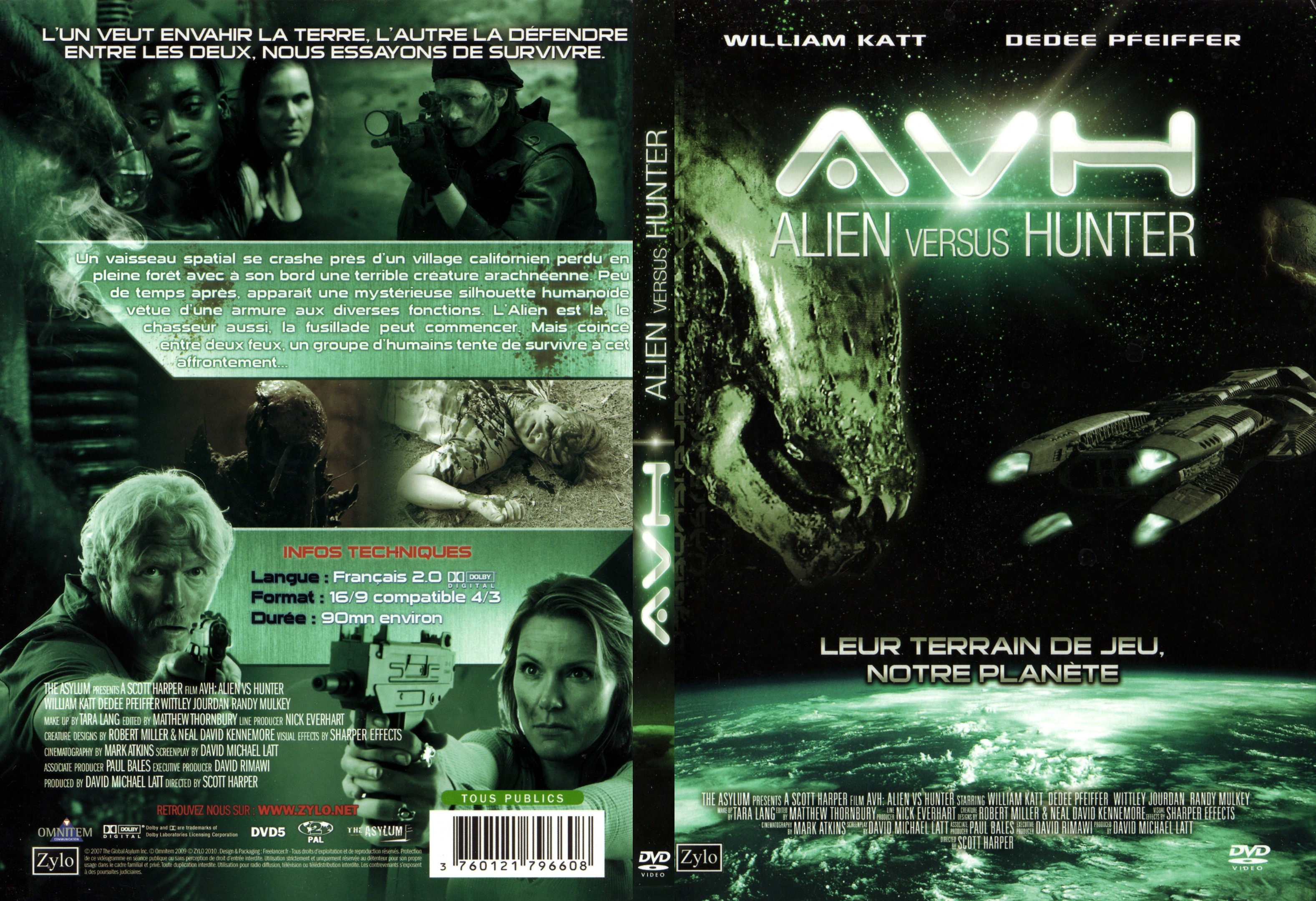 Jaquette DVD AVH Alien vs Hunter - SLIM