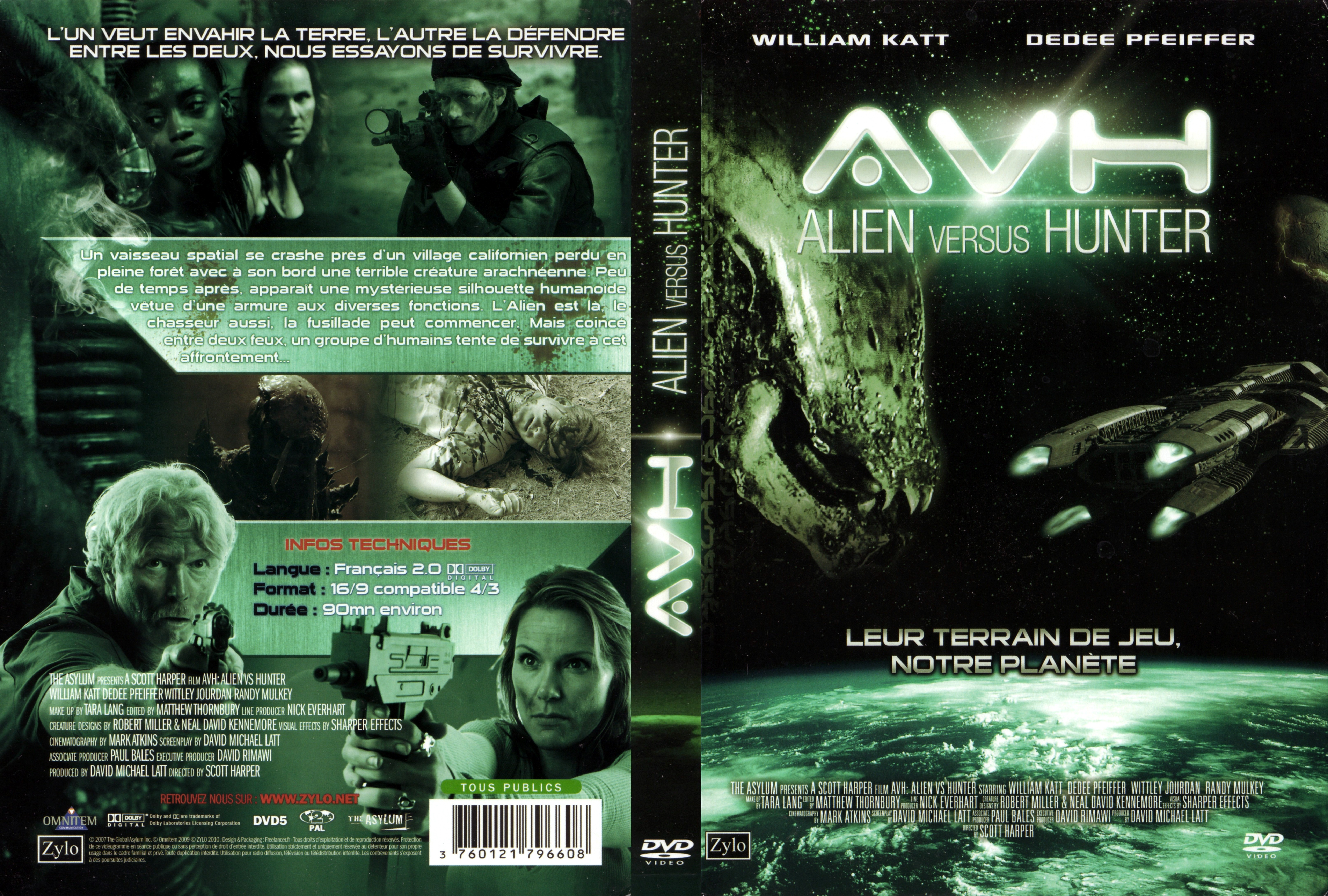 Jaquette DVD AVH Alien vs Hunter v2