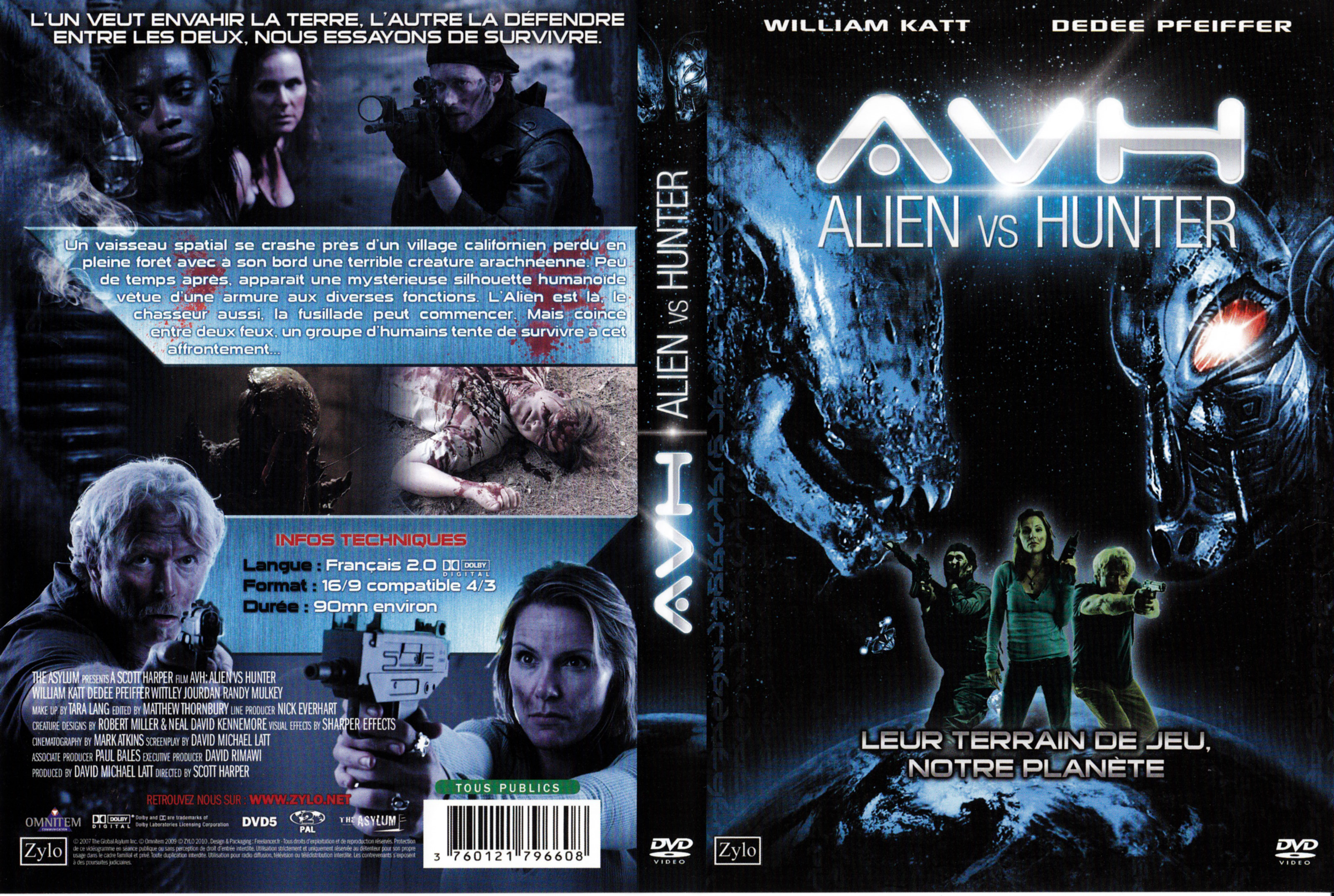 Jaquette DVD AVH alien vs hunter