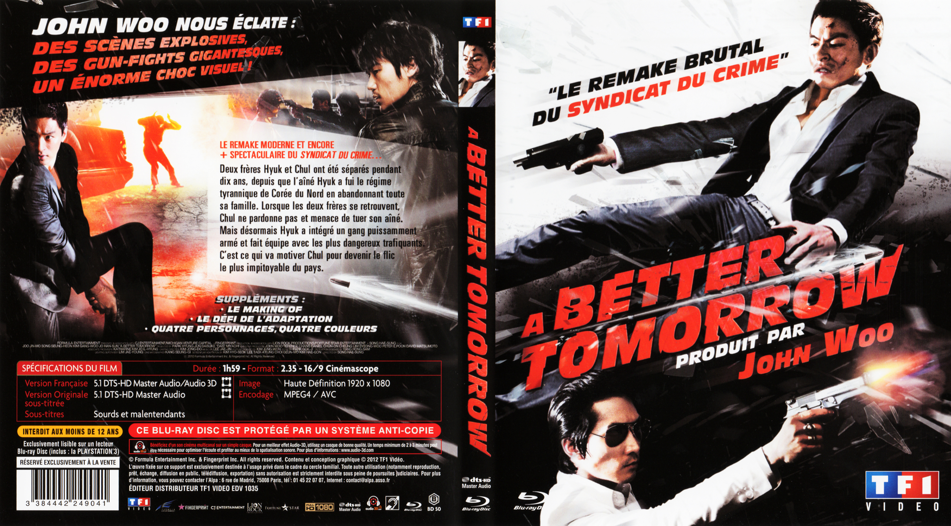 Jaquette DVD A Better Tomorrow (BLU-RAY)