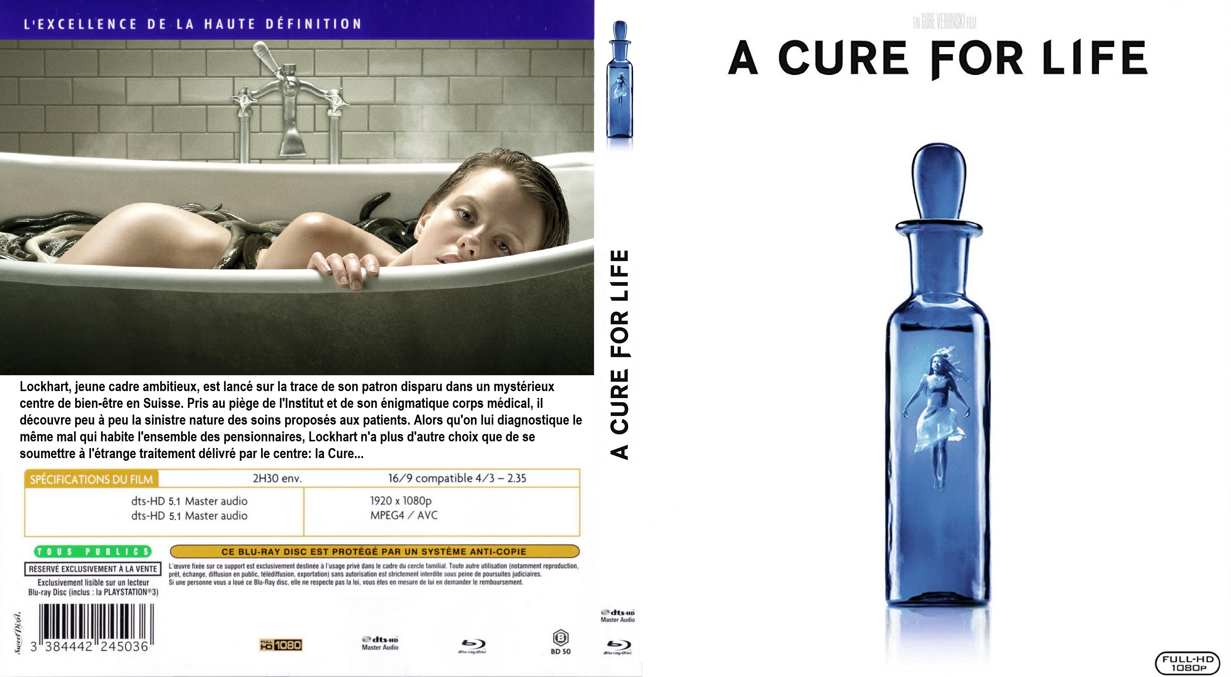 Jaquette DVD A Cure for Life custom (BLU-RAY)