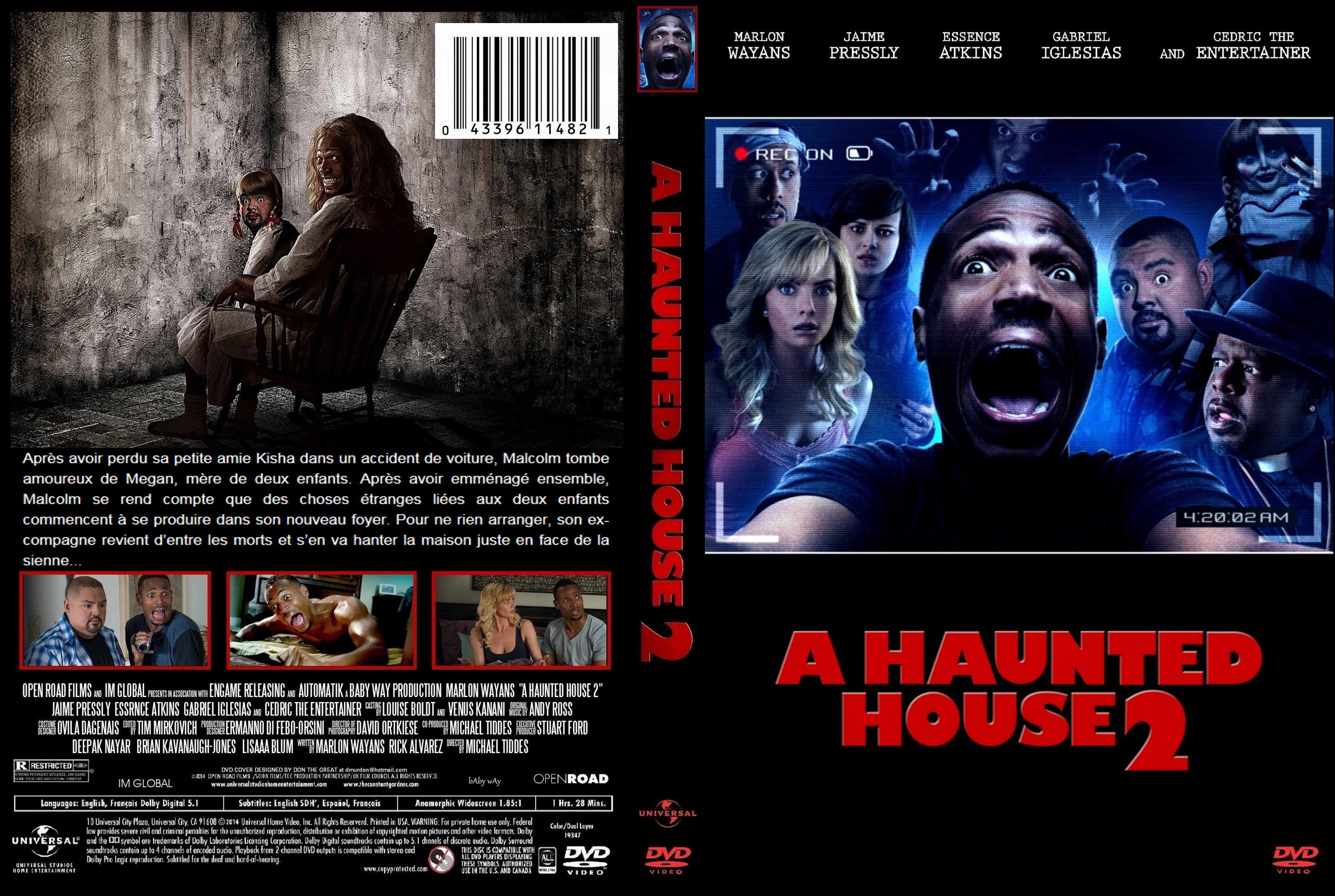 Jaquette DVD A Haunted House 2 custom