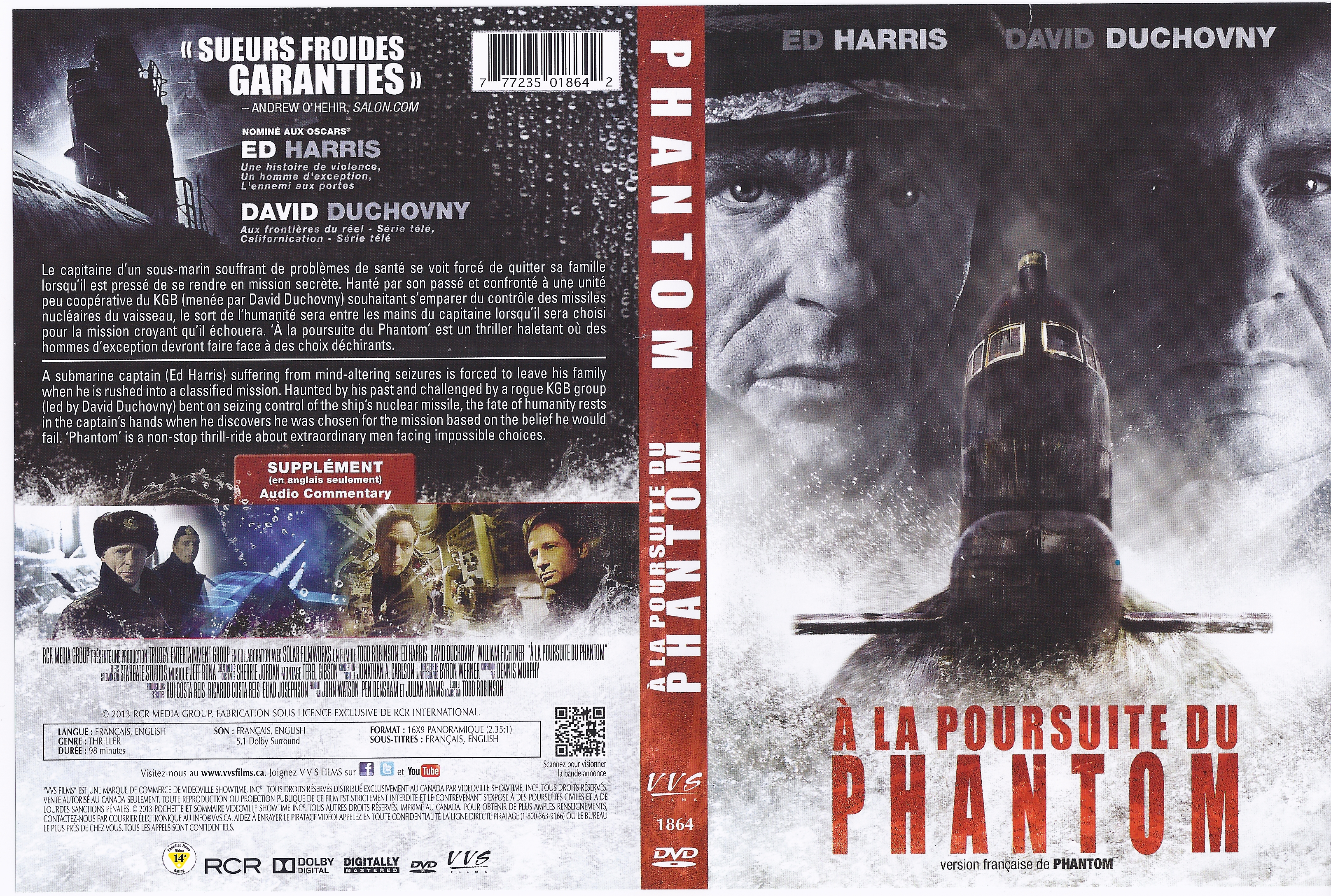 Jaquette DVD A La Poursuite Du Phantom - Phantom (Canadienne)