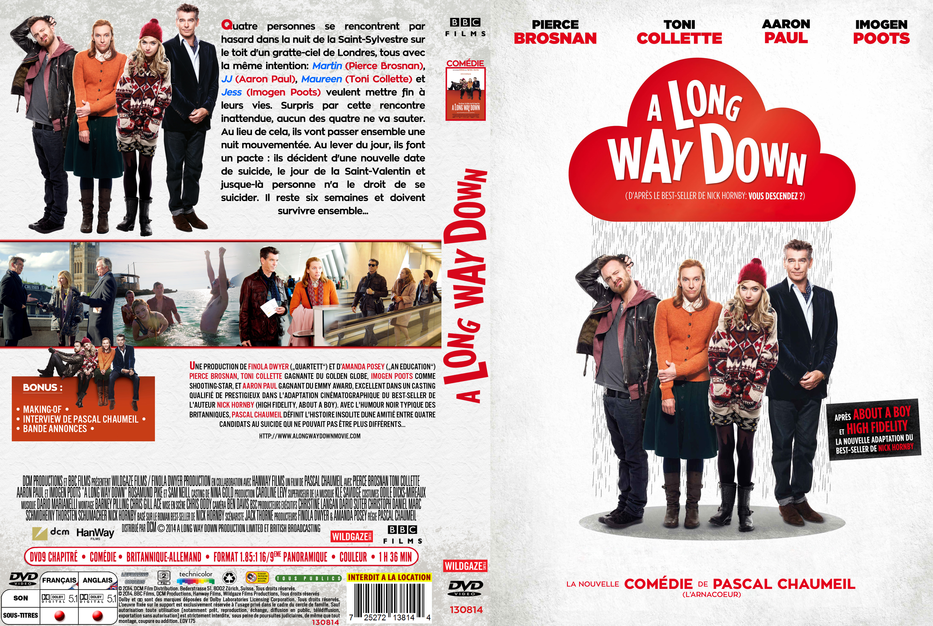 Jaquette DVD A Long Way Down custom