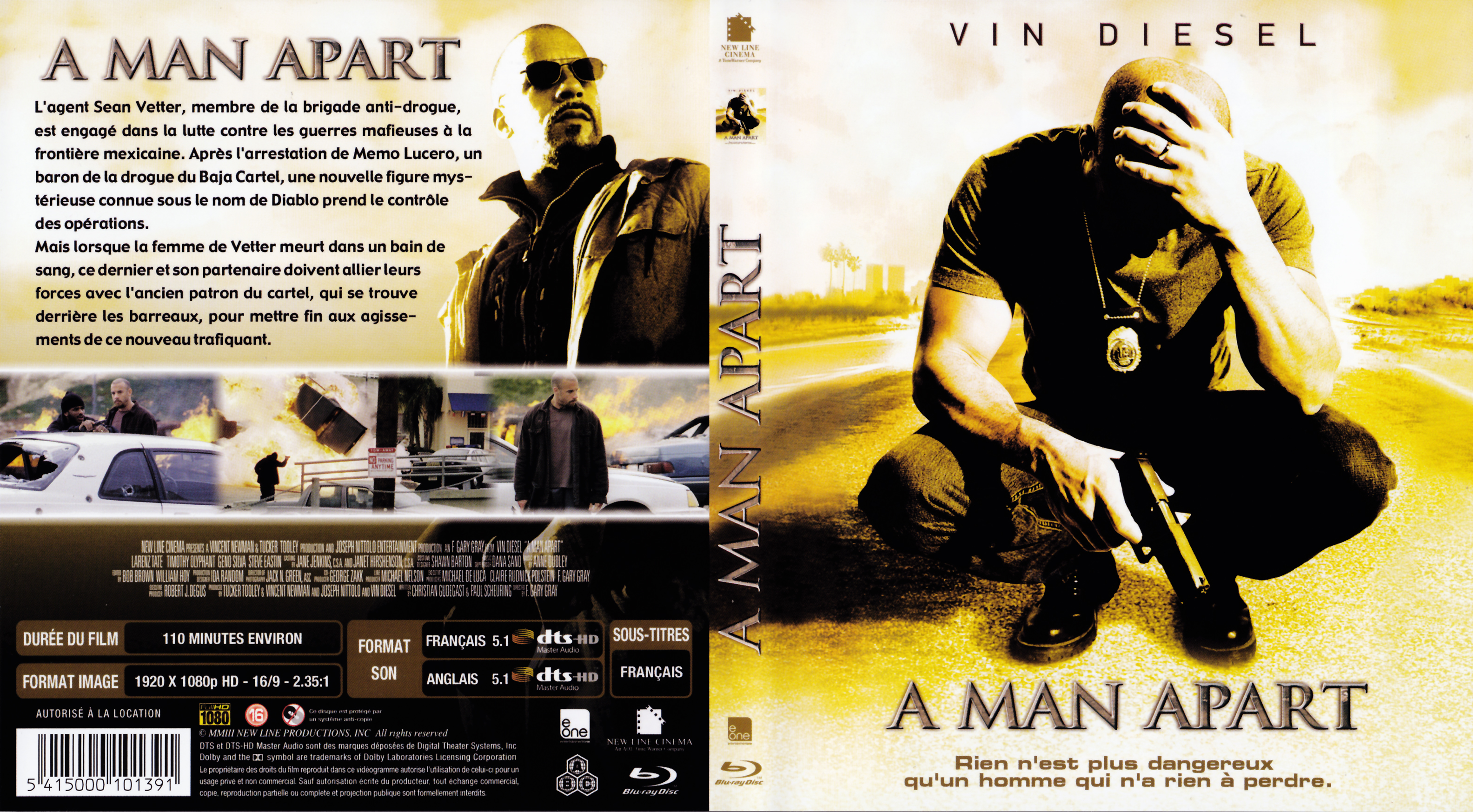 Jaquette DVD A Man Apart (BLU-RAY)