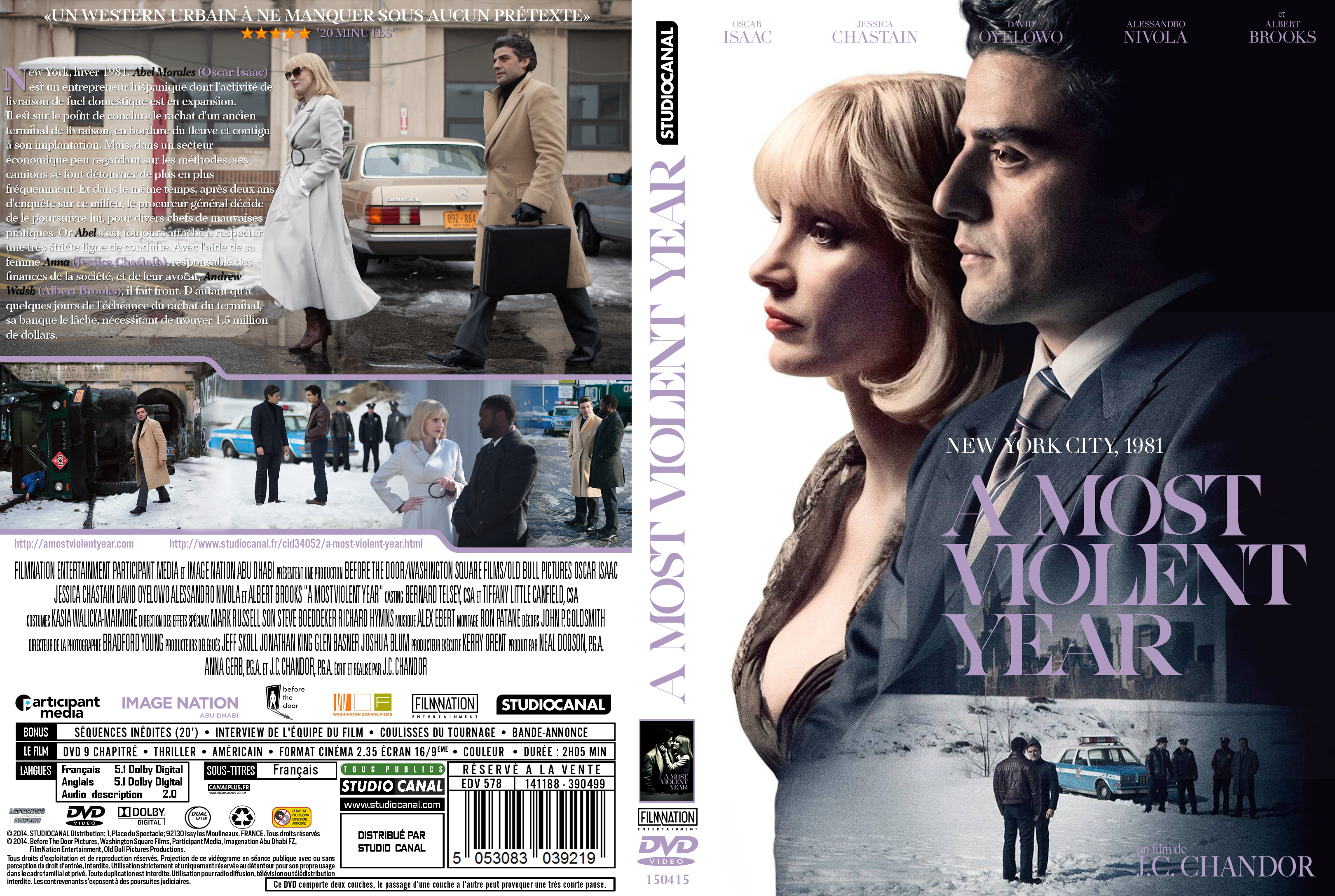 Jaquette DVD A Most Violent Year custom