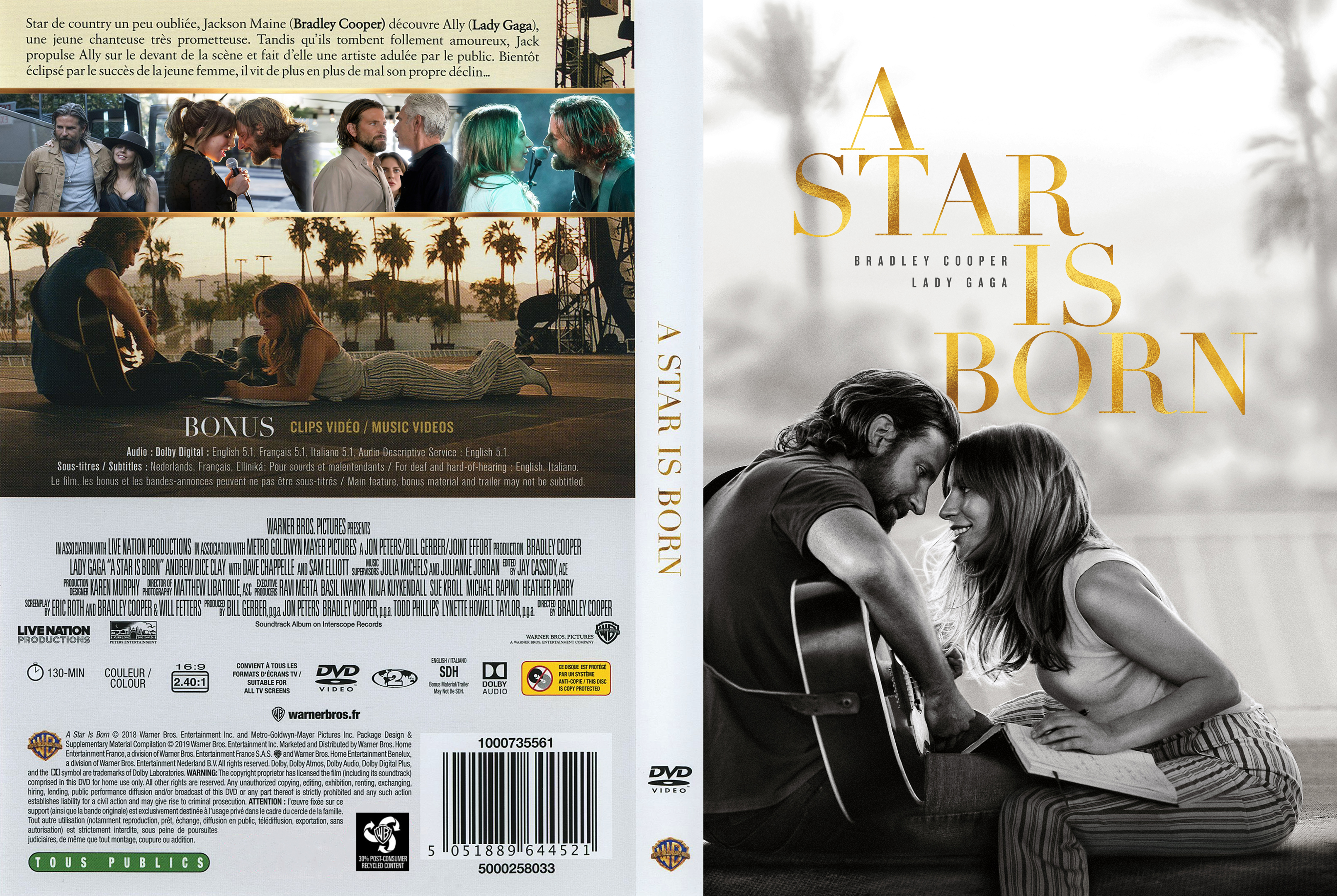 Jaquette DVD A Star is Born custom