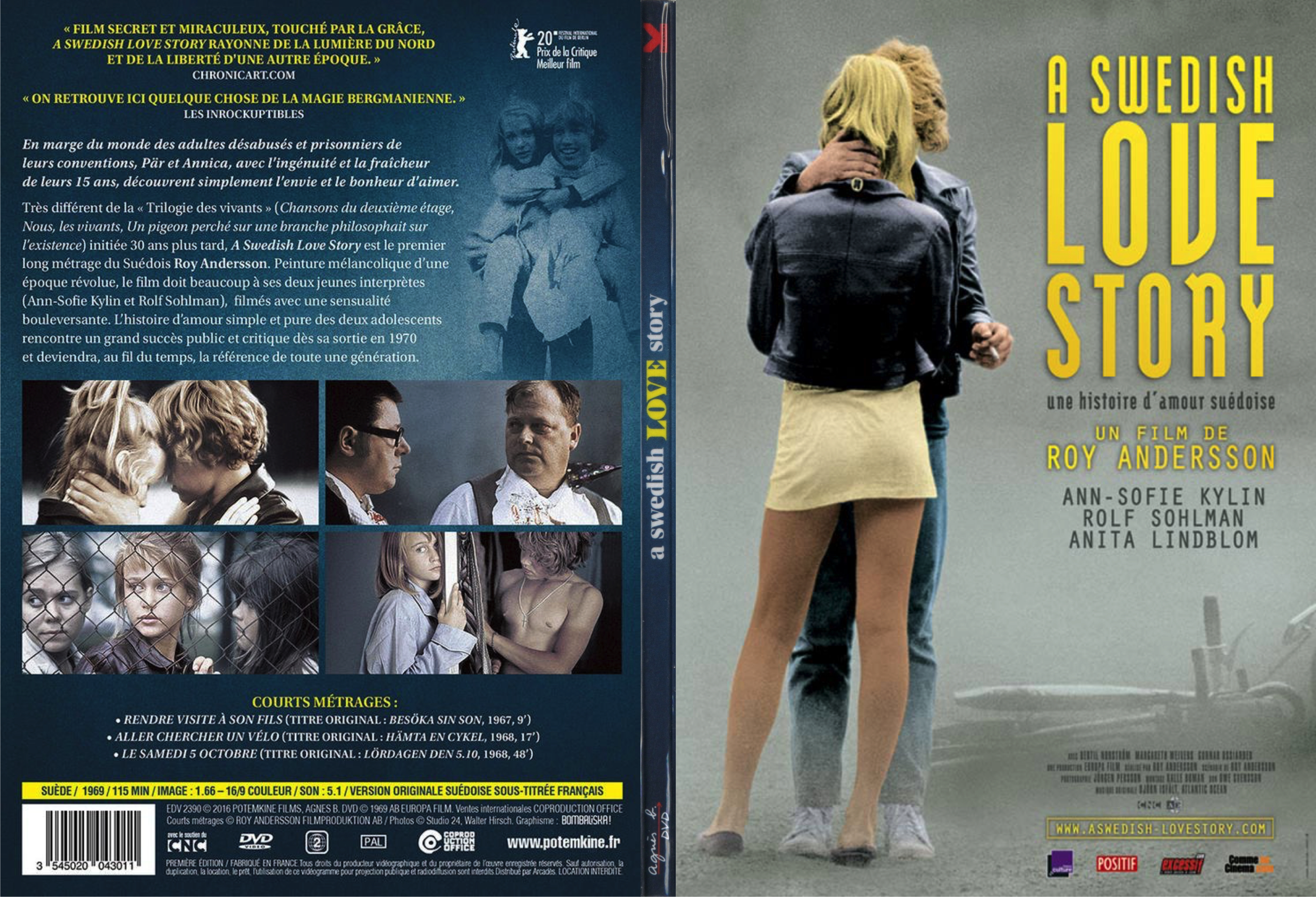 Jaquette DVD A Swedish Love Story - SLIM