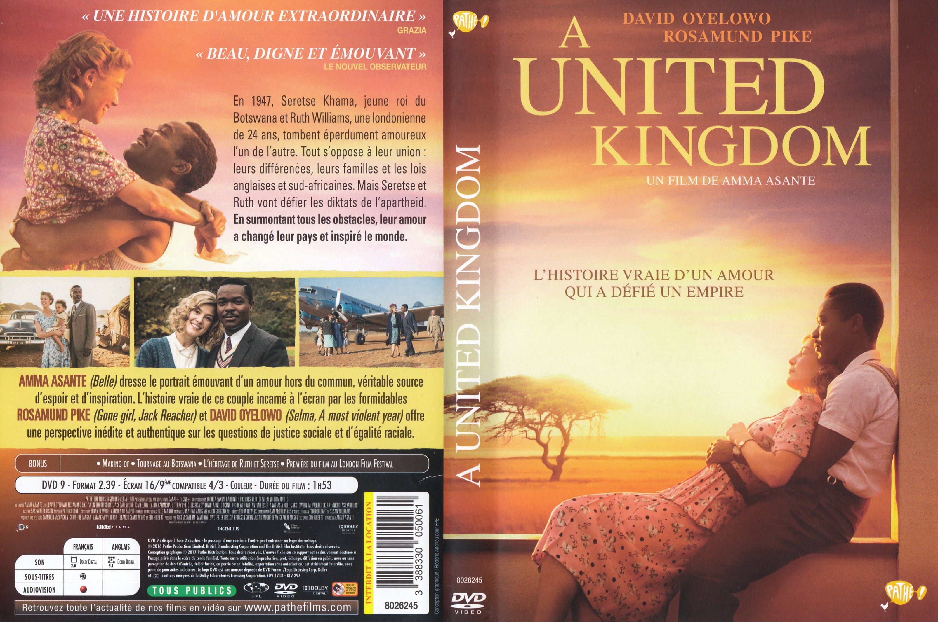 Jaquette DVD A United Kingdom