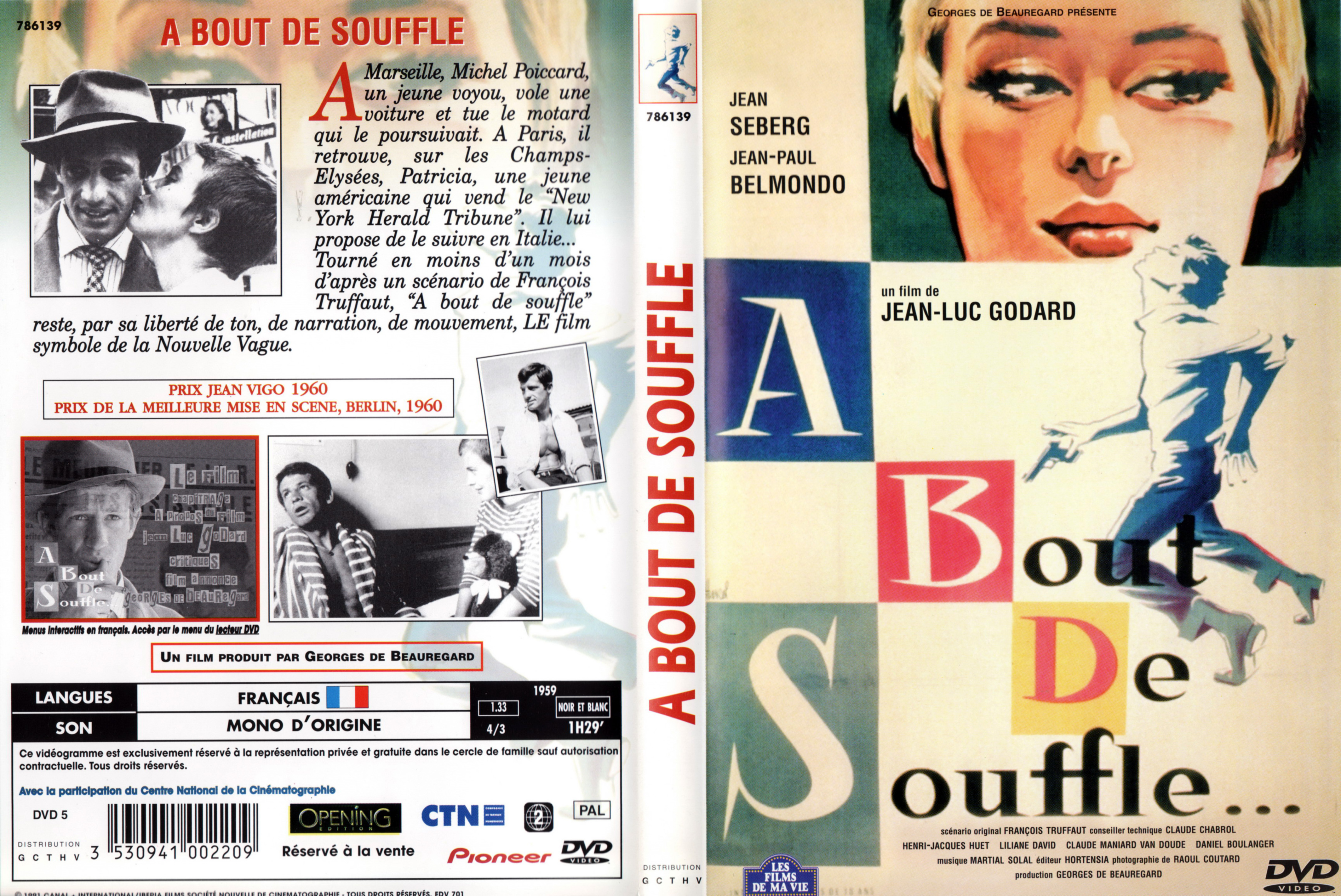 Jaquette DVD A bout de souffle v3