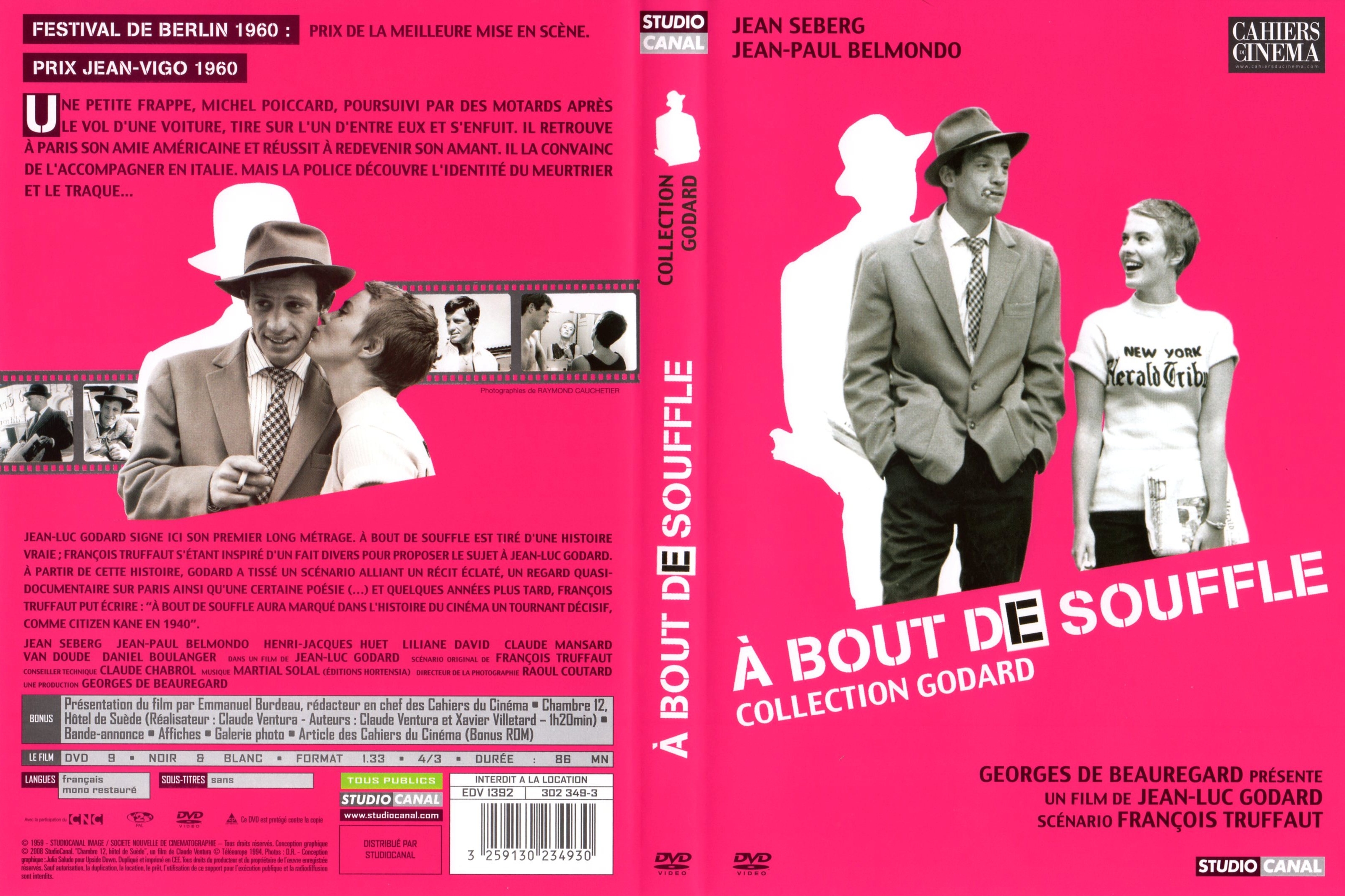 Jaquette DVD A bout de souffle v4