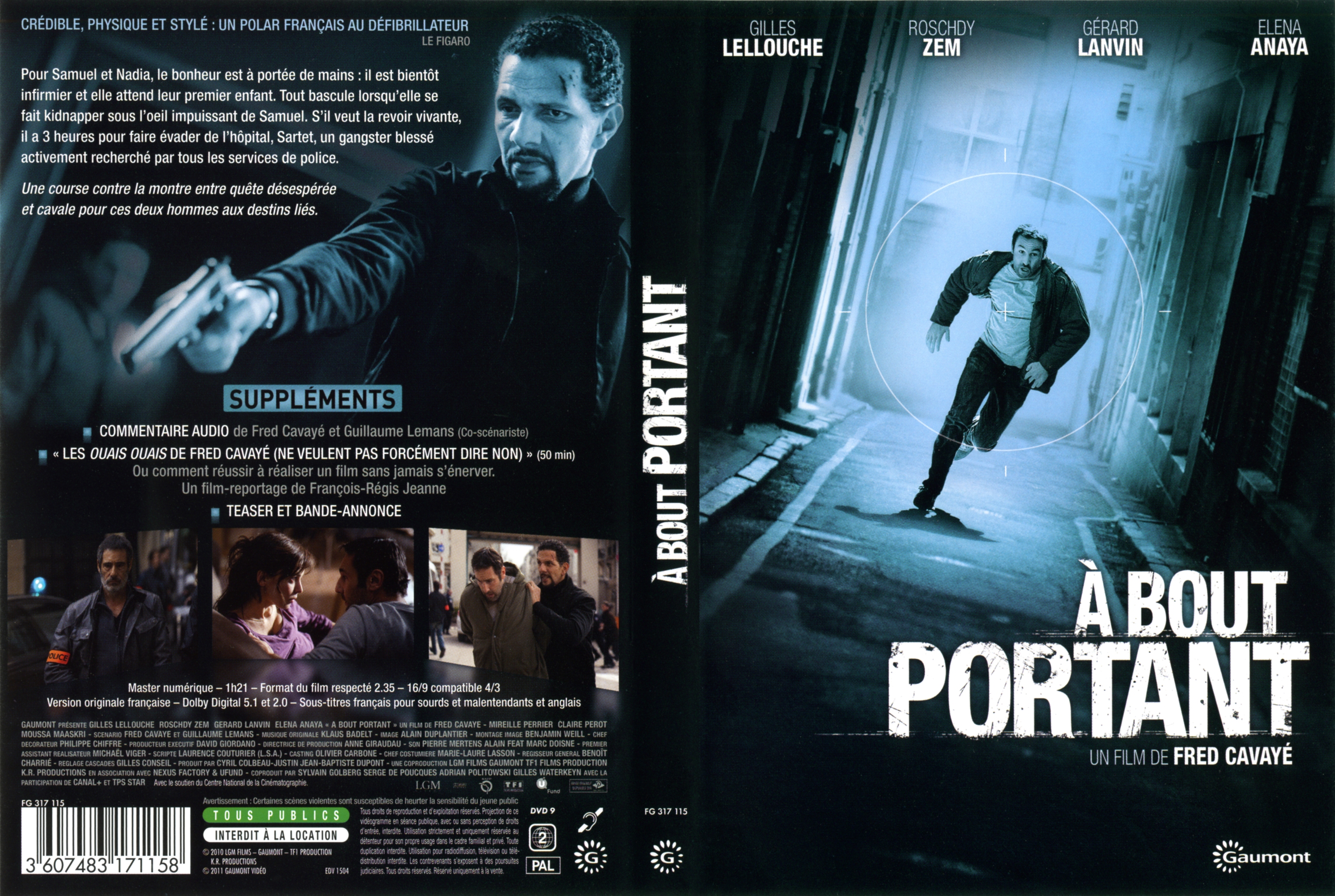 Jaquette DVD A bout portant (2011)