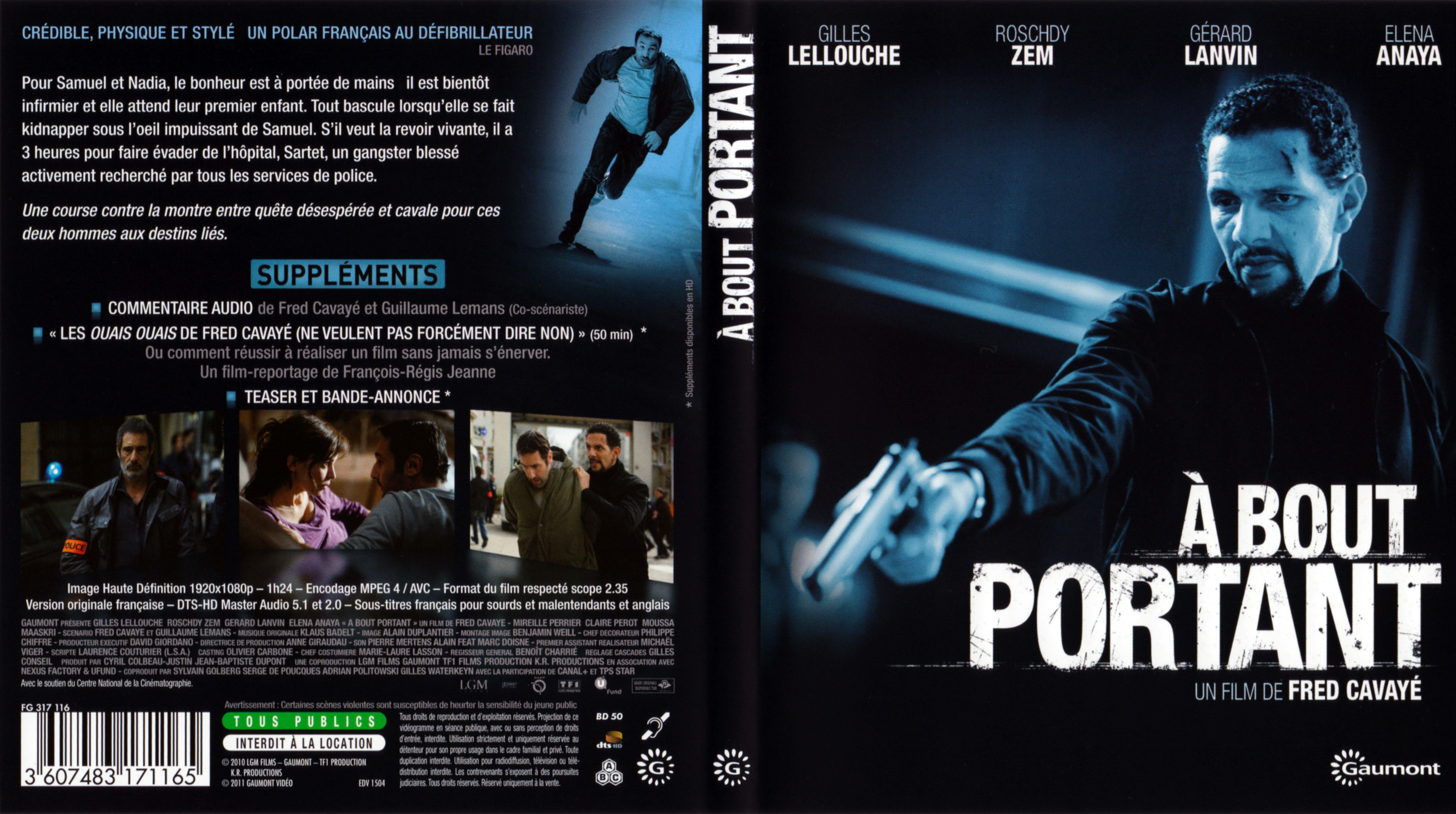Jaquette DVD A bout portant (2011) (BLU-RAY)