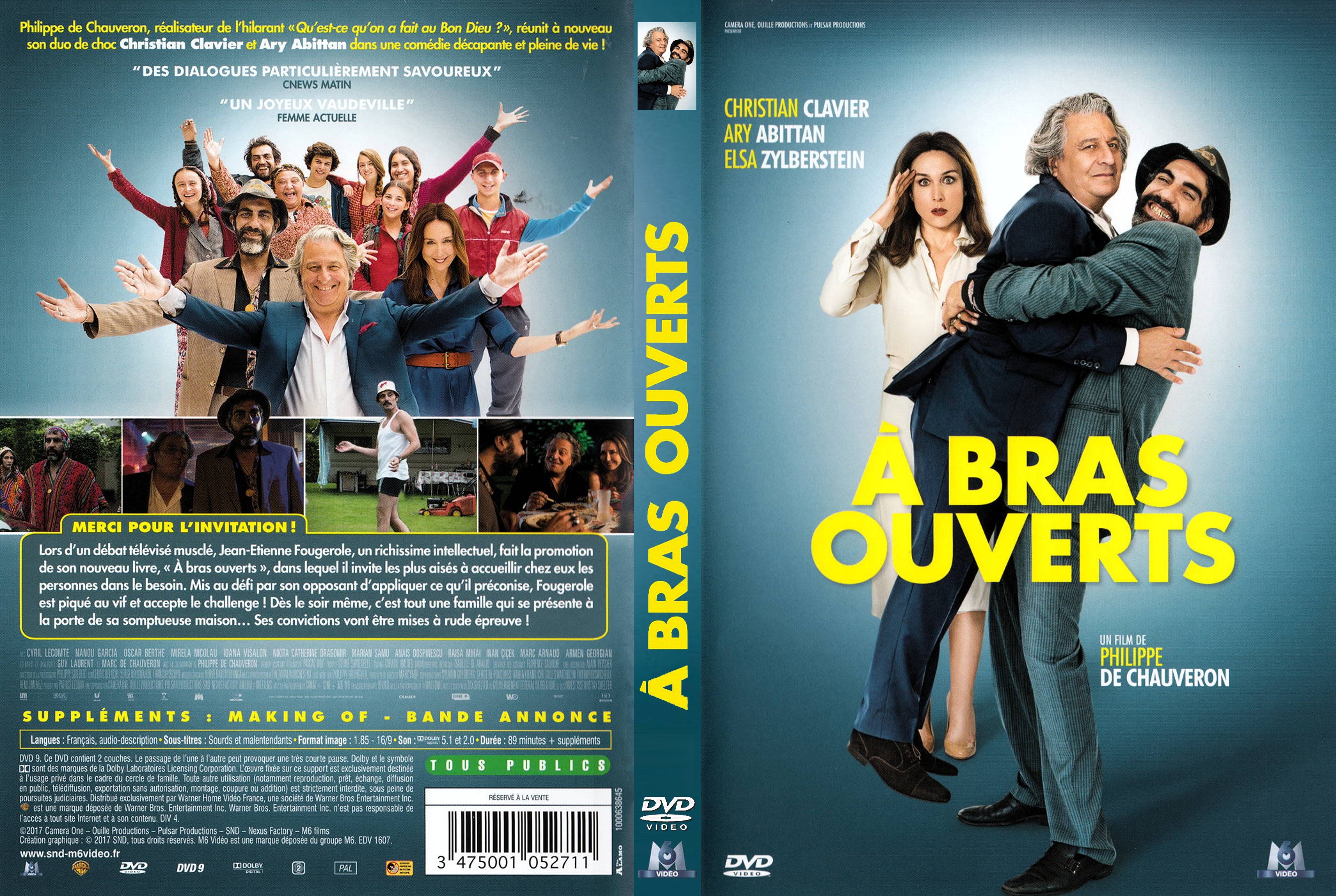 Jaquette DVD A bras ouverts v2