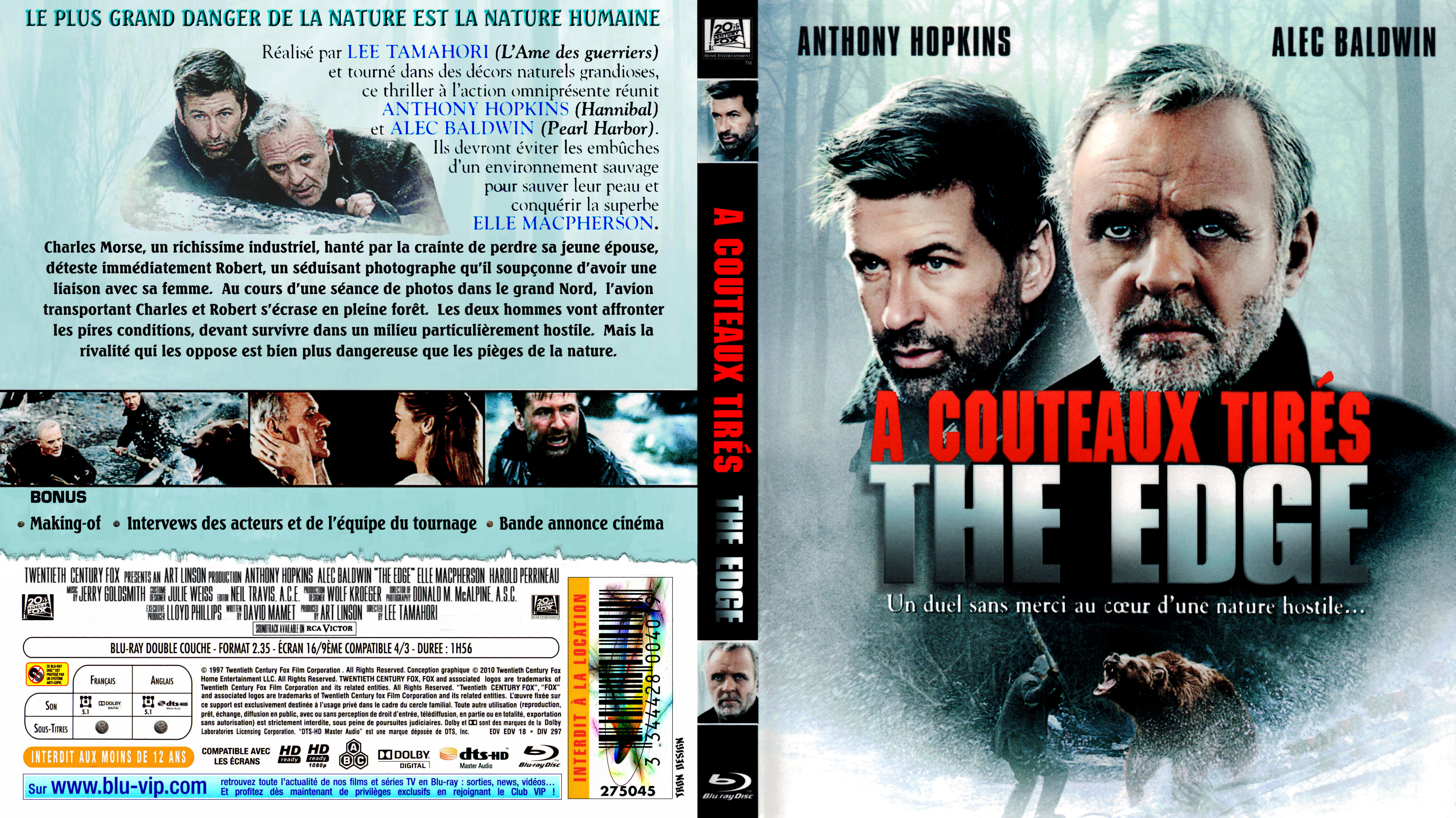 Jaquette DVD A couteaux tirs custom (BLU-RAY)