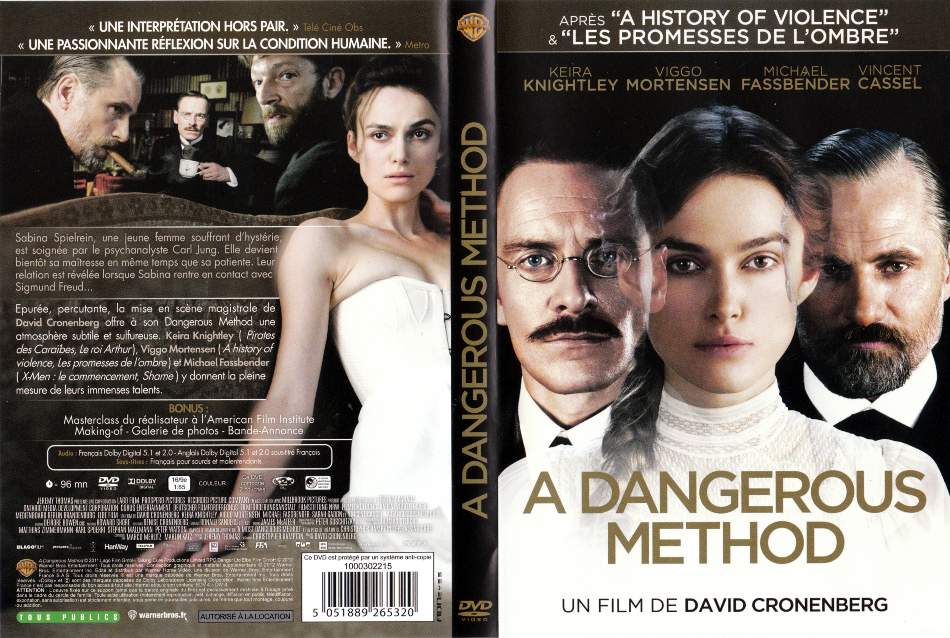 Jaquette DVD A dangerous method