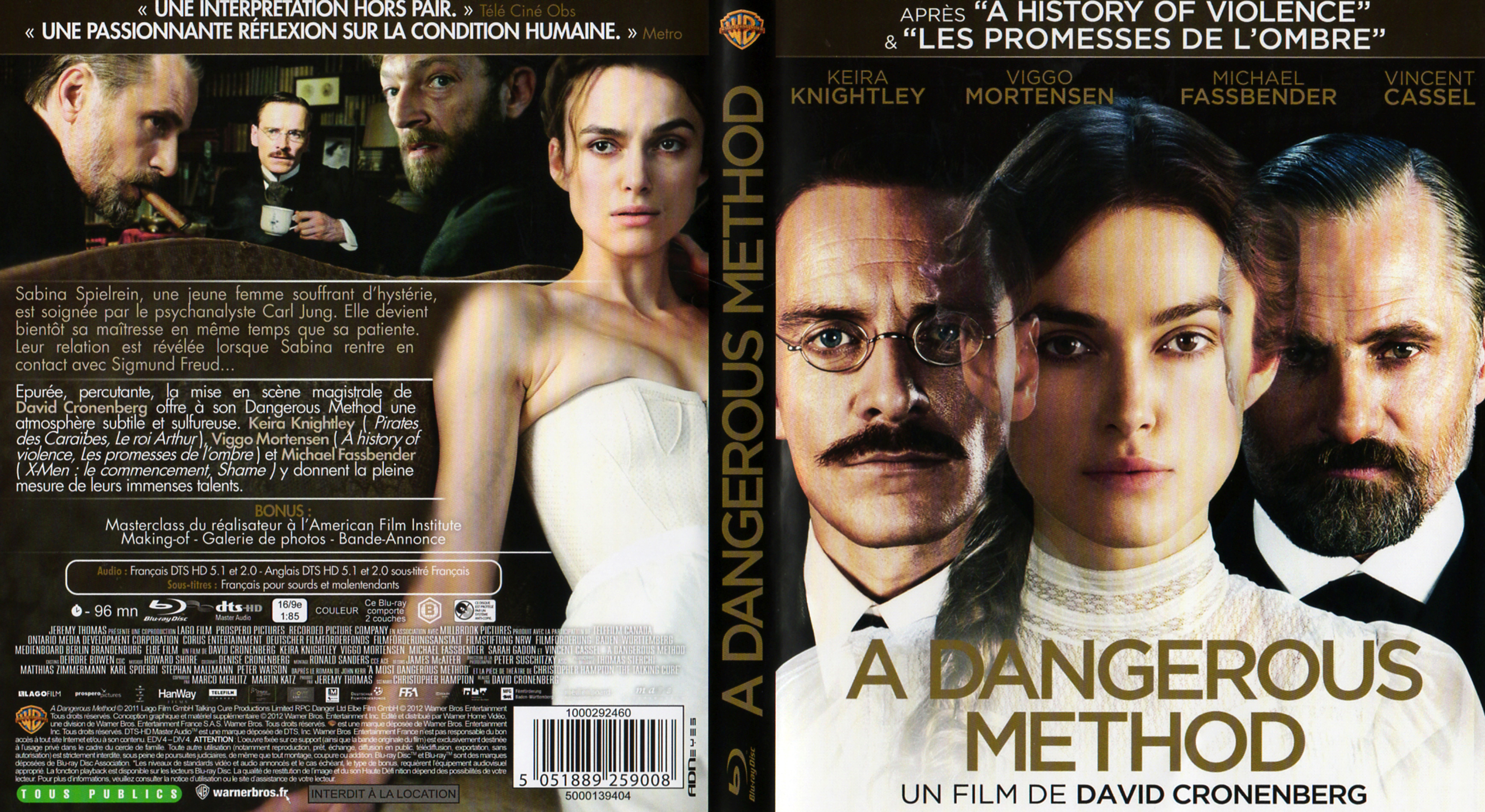 Jaquette DVD A dangerous method (BLU-RAY)